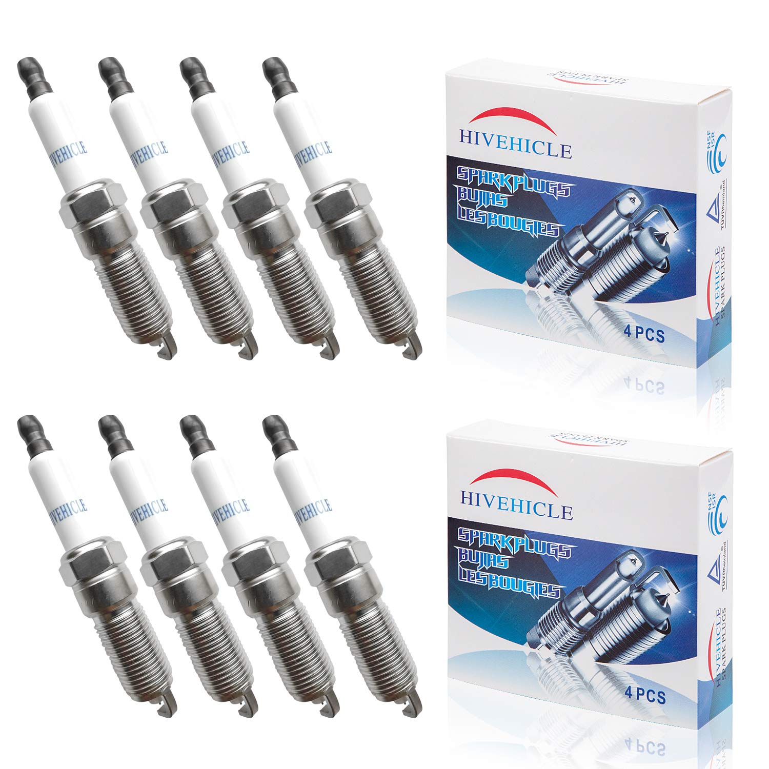 High-Performance Iridium Spark Plug V7410 (41-114, 12622441) - Compatible with GM, Chevrolet, Cadillac - Pack of 8 - Ideal for Engine Tune-Ups & Performance Upgrades