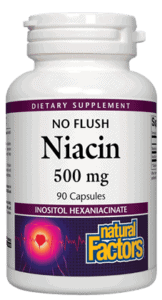 Vitamin B3 No Flush Niacin 500mg Supplement - Supports Heart Health & Energy Metabolism - Perfect for Daily Wellness & Cardiovascular Support