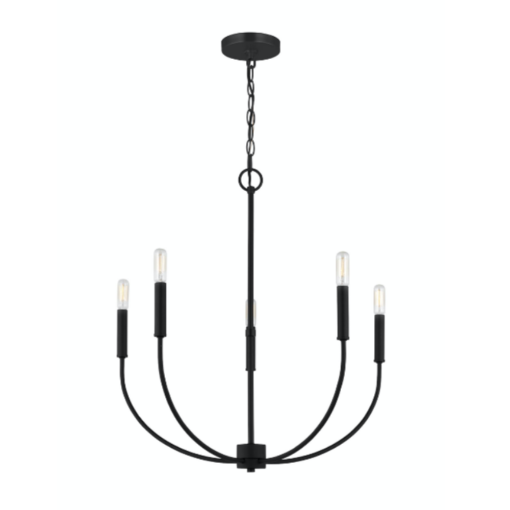 Dale 5-Light Modern Chandelier - Elegant Crystal Ceiling Light Fixture for Dining Room, Living Room, Bedroom & Foyer | Perfect for Home Decor & Interior Lighting
