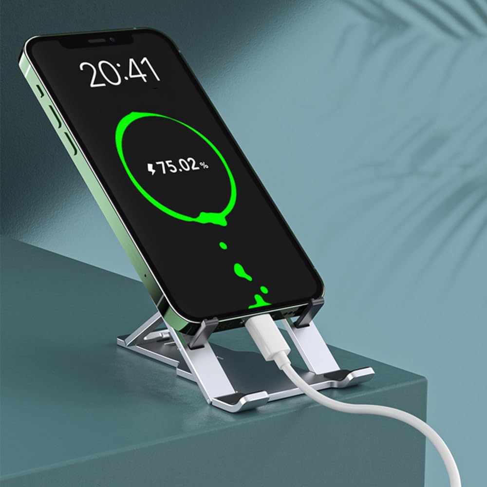 Foldable Phone Stand for All Mobile Phones & Tablets - Perfect for Desk & Travel Use