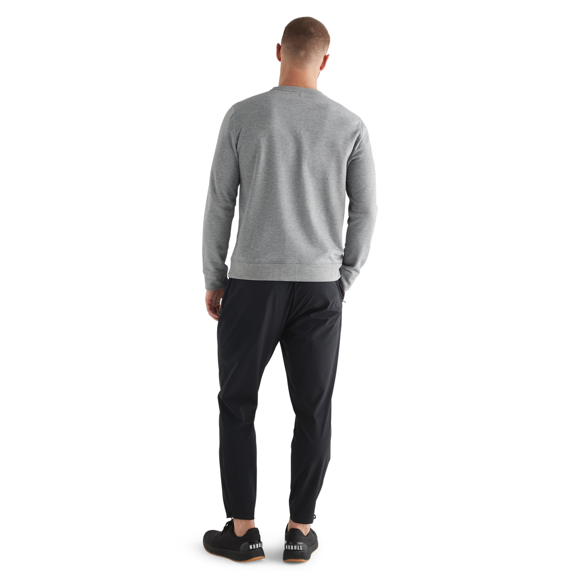 NOBULL Men's Crew Sweatshirt - Comfortable Cotton Pullover Hoodie for Gym, Workout & Casual Wear | Durable Athletic Sweatshirt for Men's Fitness & Everyday Style