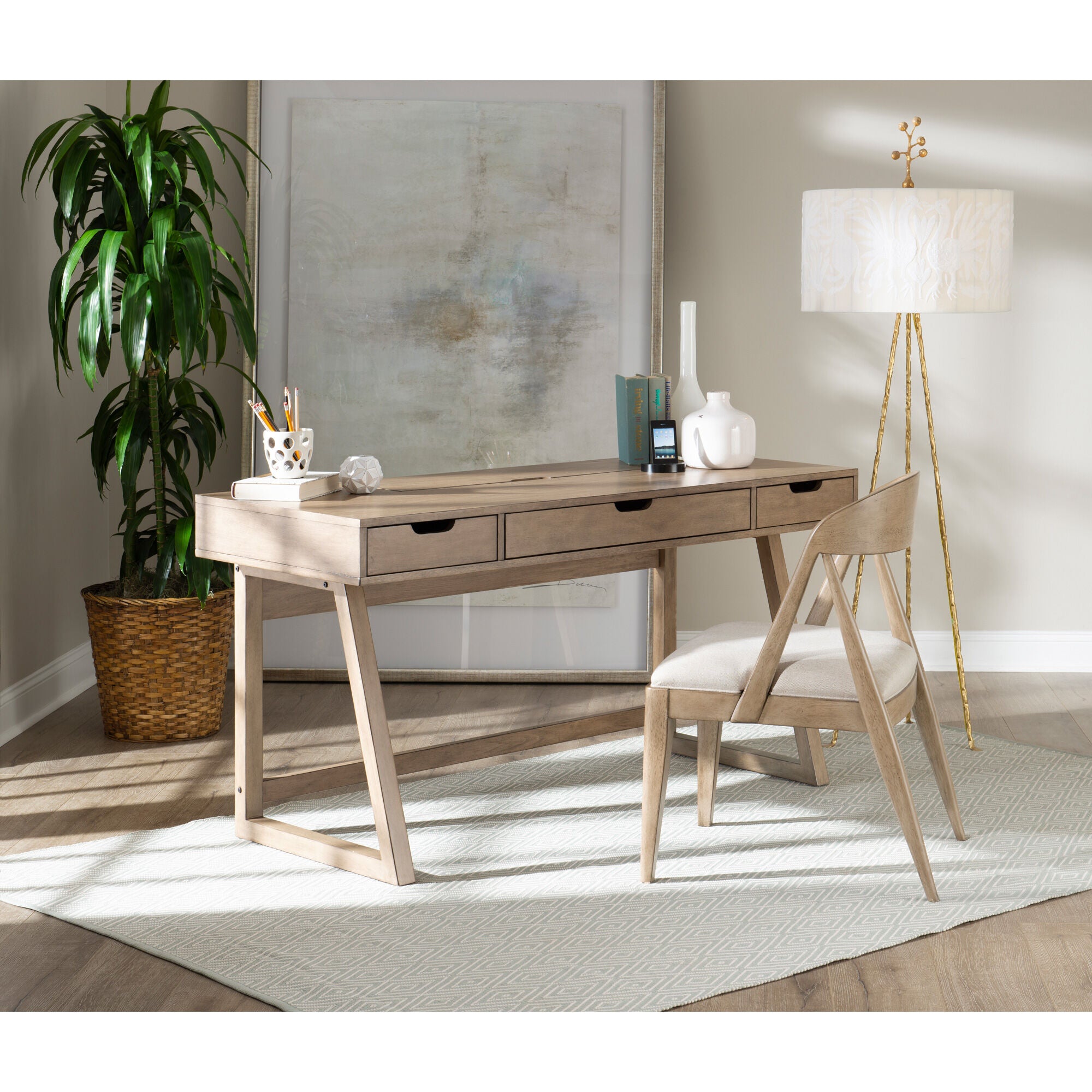 Ergonomic Denmark Desk Chair - Adjustable Height Office Chair with Lumbar Support for Home & Office Workspace - Perfect for Long Hours Sitting & Computer Work