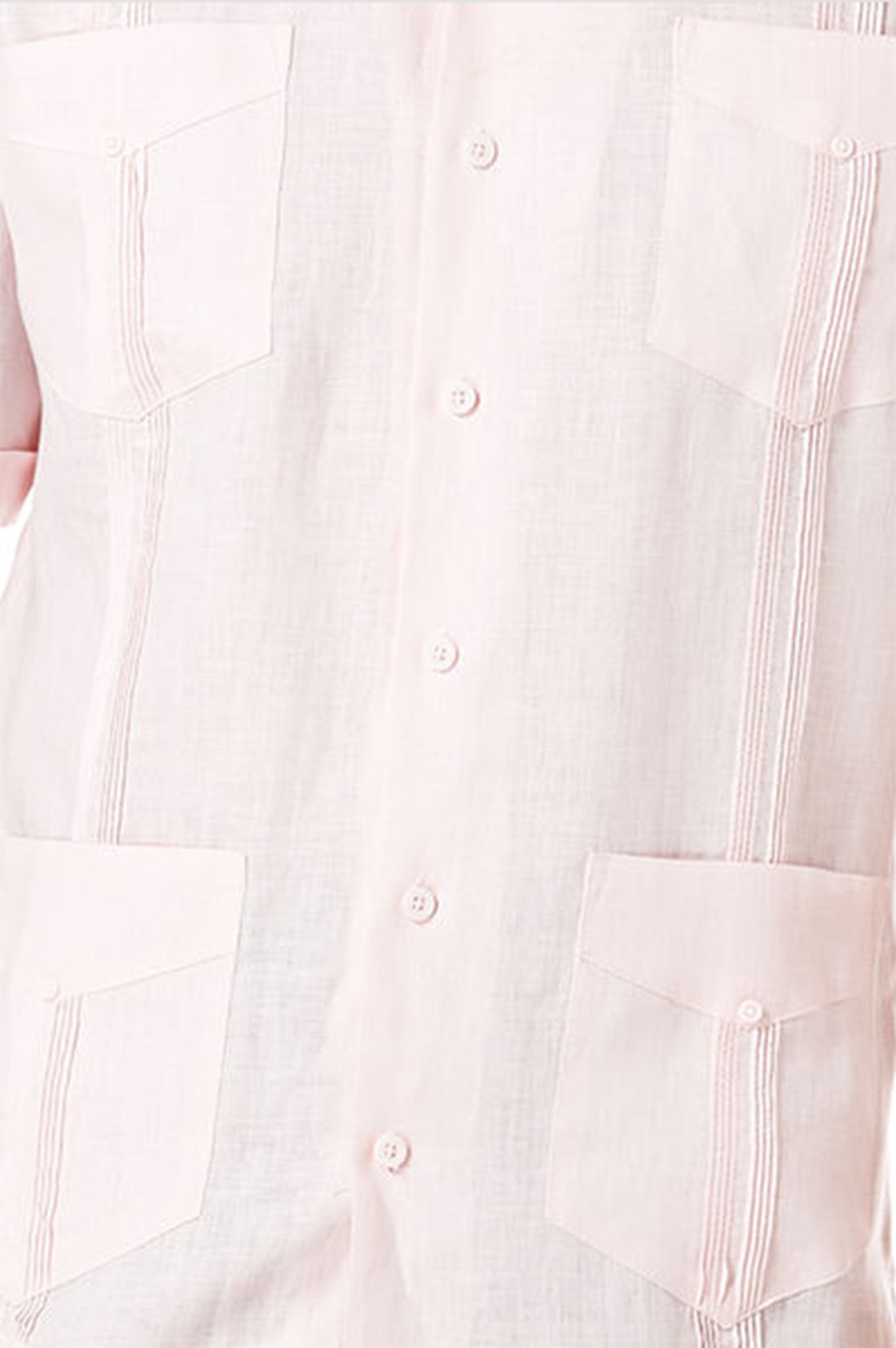 Cubavera Men's 100% Linen Guayabera Shirt with 4 Pockets | Breathable Summer Shirt for Beach, Wedding & Casual Wear
