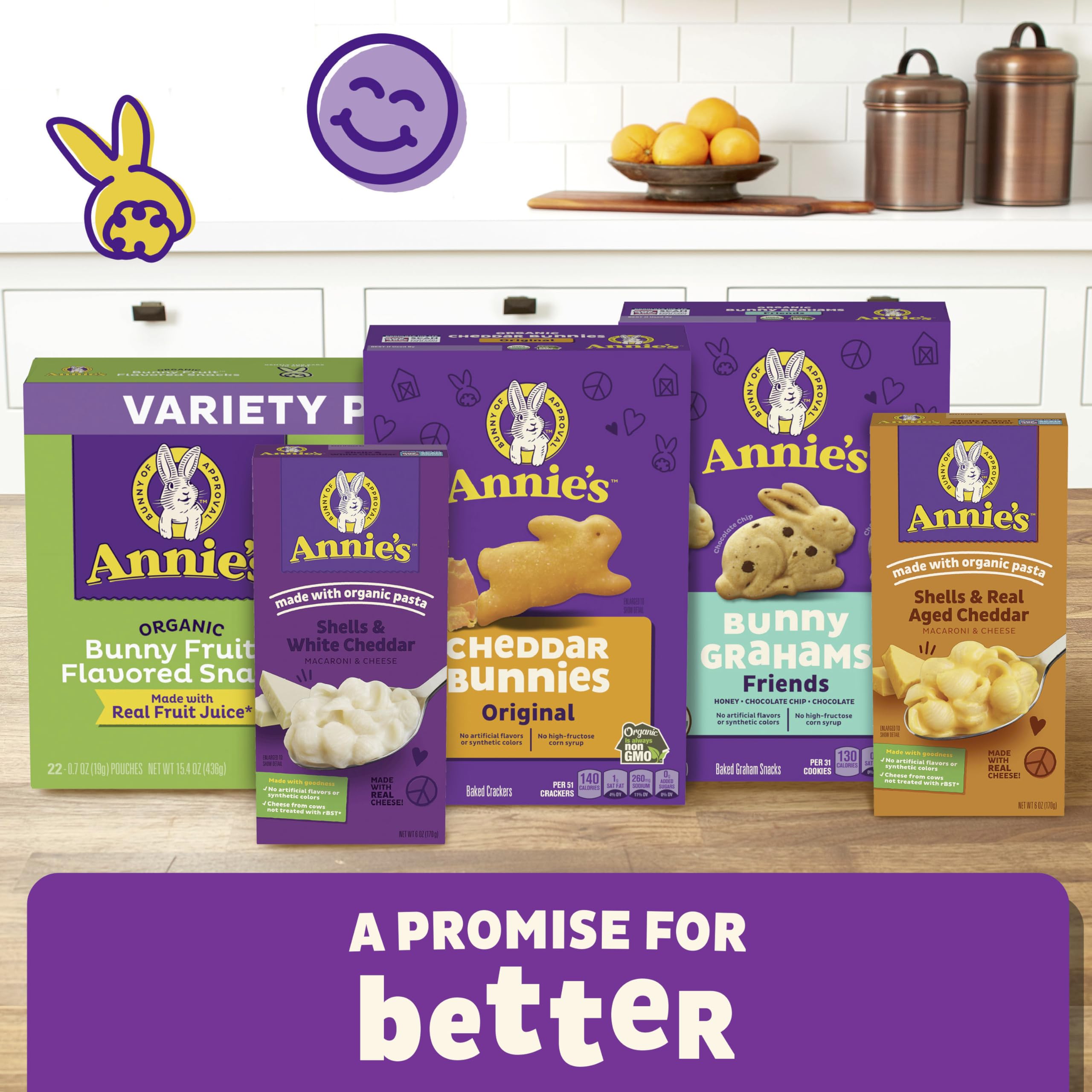 Organic Kids Snack Variety Pack - Annie's Cheddar Bunnies, Bunny Grahams & Fruit Flavored Snacks | Sweet & Salty Healthy Snacks for School, Travel & Parties | 12 Pouches (10.8 oz) | USDA Certified Organic Snacks for Toddlers & Children