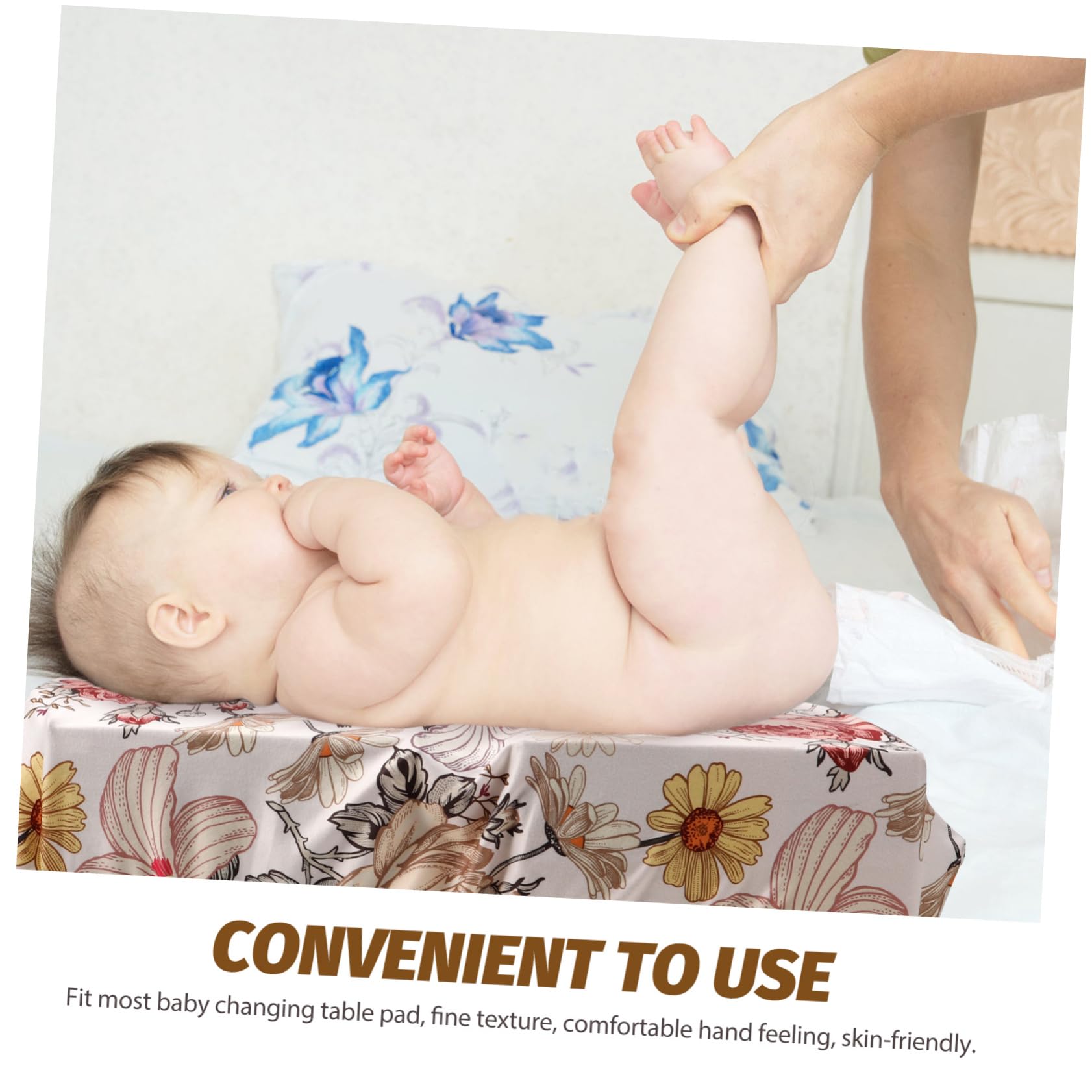 GARVALON Reusable & Washable Changing Pad Cover for Newborns - Soft, Waterproof Baby Changing Mat for Nursery, Diaper Station & Travel