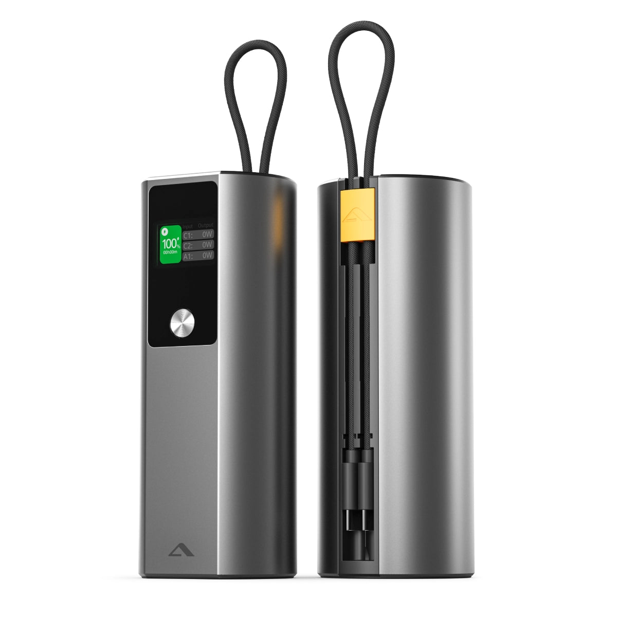 Ark Pro 27,600mAh Portable Charger - 160W Fast Charging Power Bank with Detachable 50cm USB C Cable - Perfect for Travel, Camping, and Emergency Power Backup