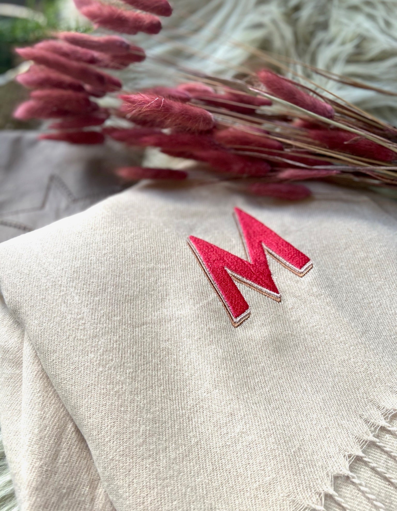 Personalized Letter Scarf - Custom Name Knit Scarf for Women & Men - Perfect for Christmas Gifts, Winter Fashion & Couple Matching Accessories