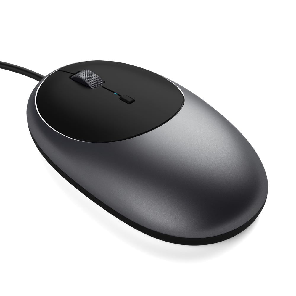 Satechi C1 USB-C Wired Mouse - Ergonomic Computer Mouse for Laptop & PC - Perfect for Office Work, Gaming & Travel