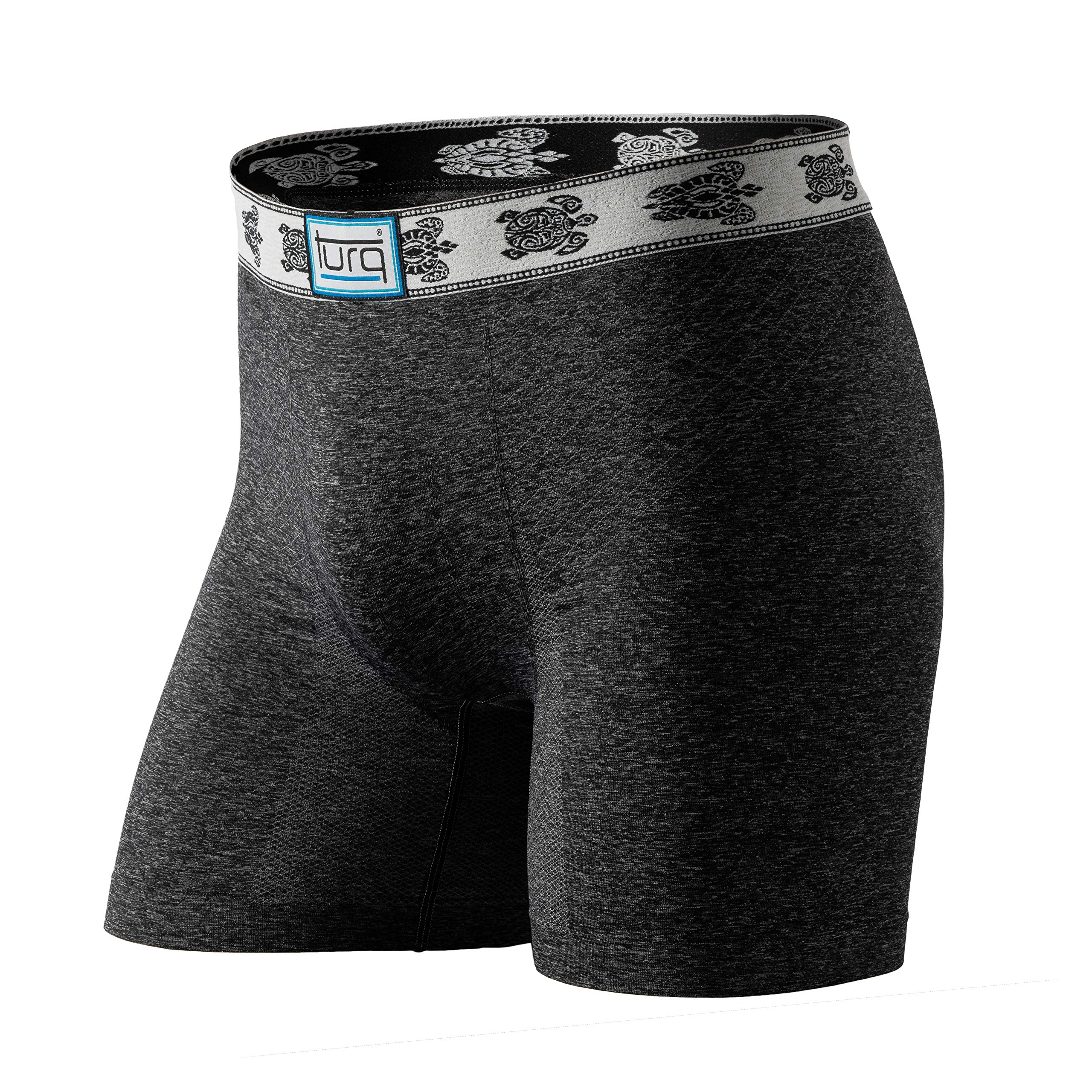 Turq Anti-Chafing Boxer Briefs for Men - Moisture Wicking Athletic Underwear with Freestyle Fit | Perfect for Swimming, Running & Gym Workouts