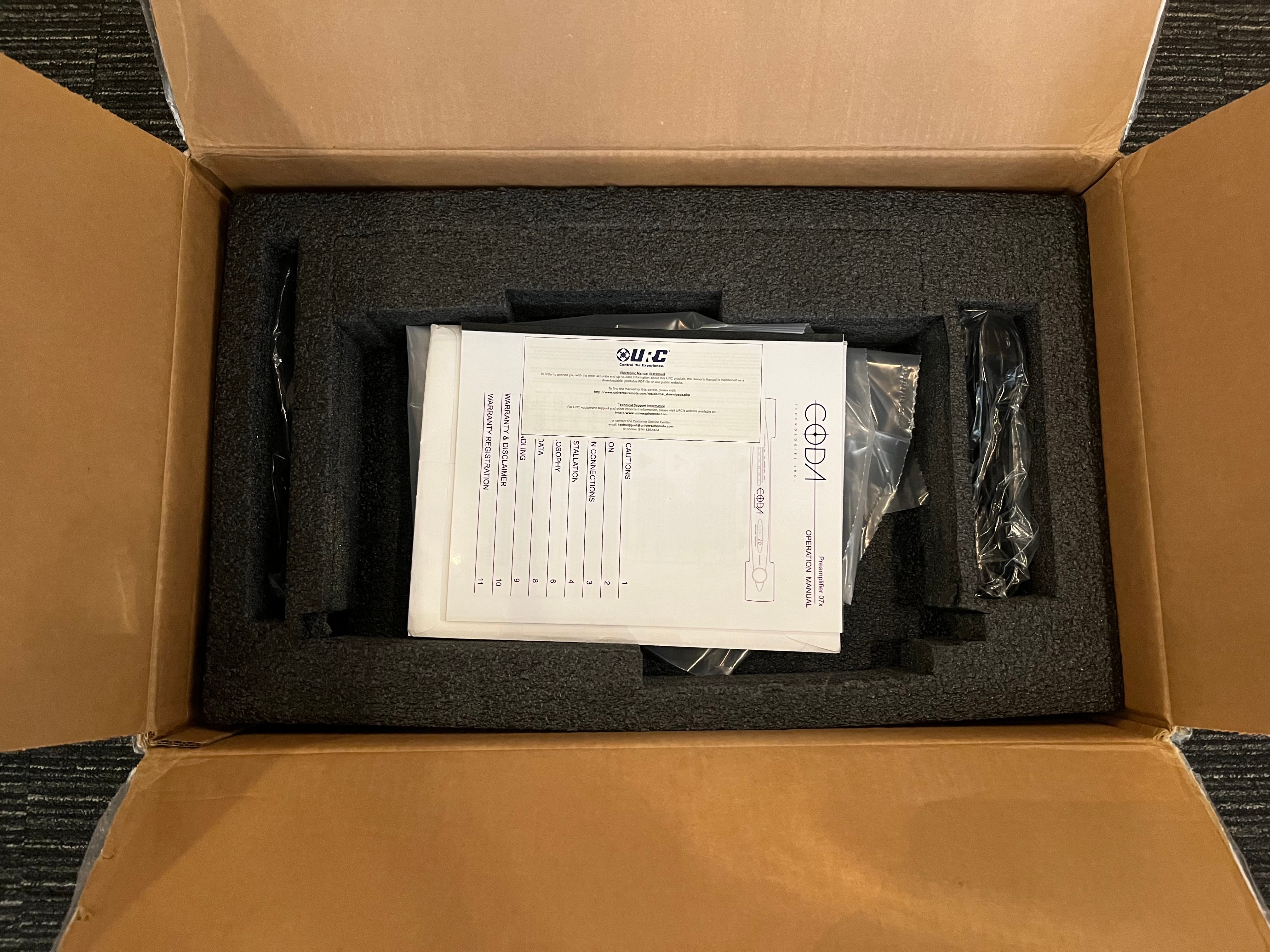 Coda Technologies 07x FET Preamplifier - Silver with Remote, Manual & Original Packaging - High-Quality Audio Preamplifier for Home Theater & Studio Recording
