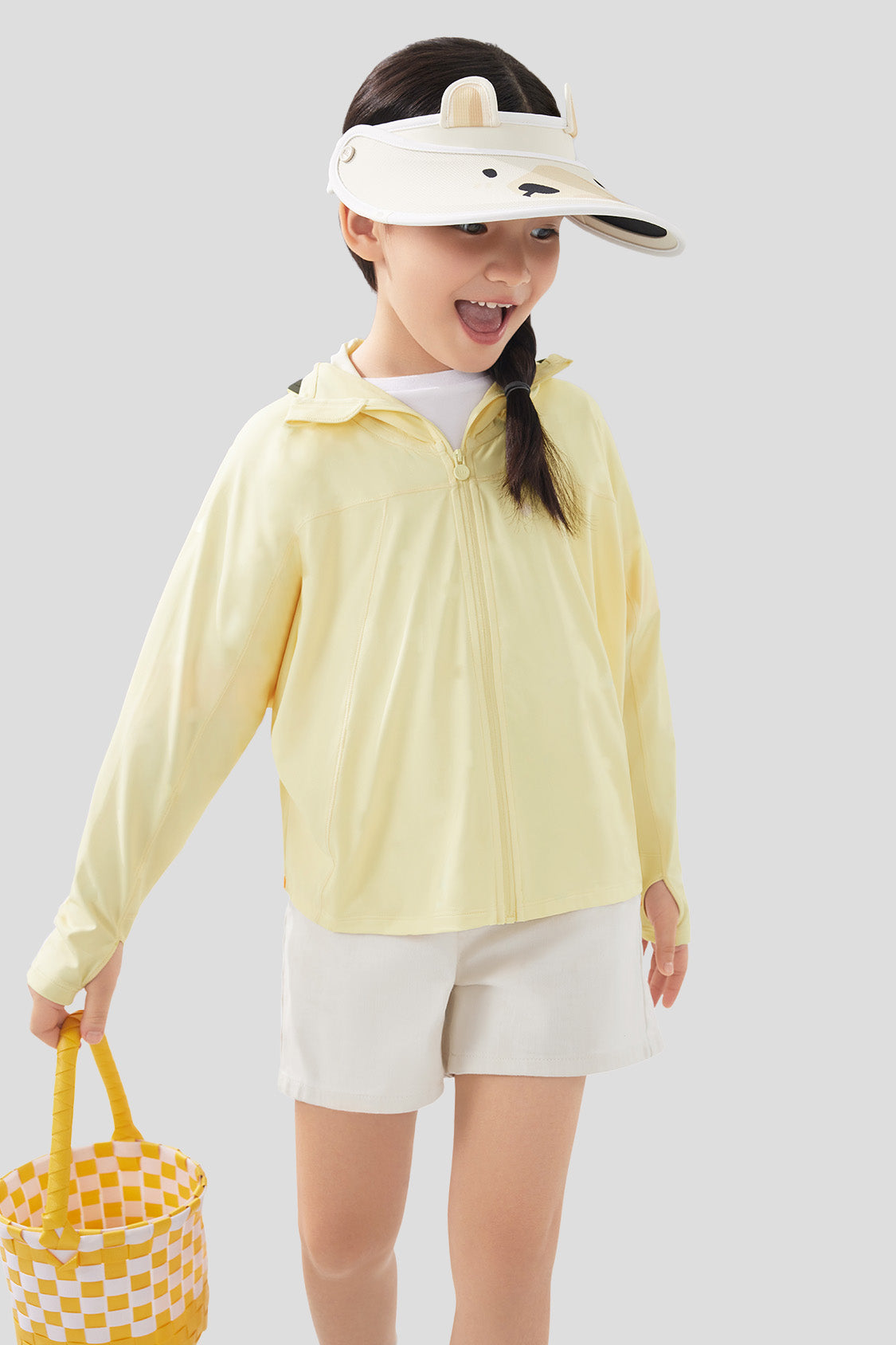 Icecloudy UPF50+ Kids Sun Protection Jacket - Lightweight UV Blocking Outdoor Jacket for Beach, Pool & Summer Activities