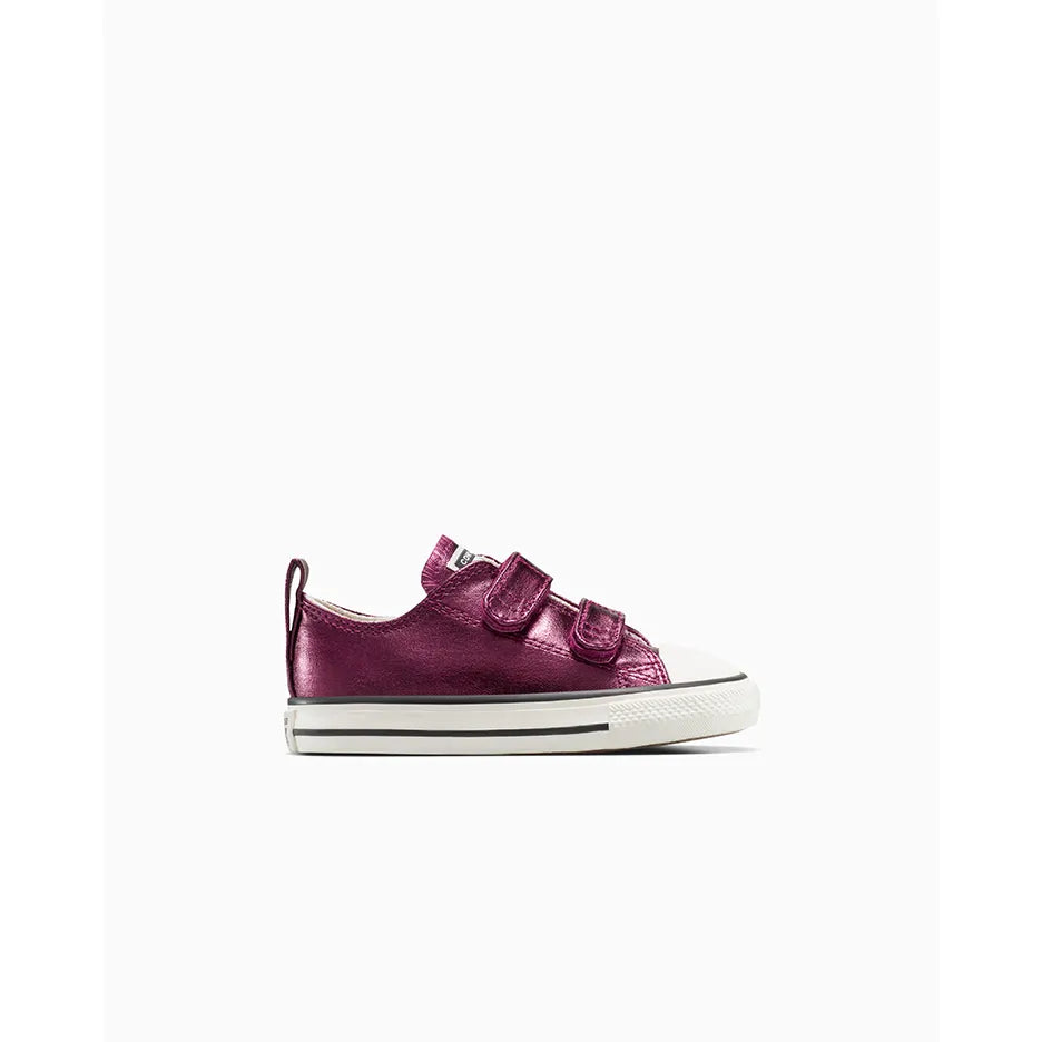 Converse Kids Chuck Taylor All Star 2V Metallic Rose Sneakers - Comfortable Casual Shoes for Boys & Girls - Perfect for School, Playground & Everyday Wear