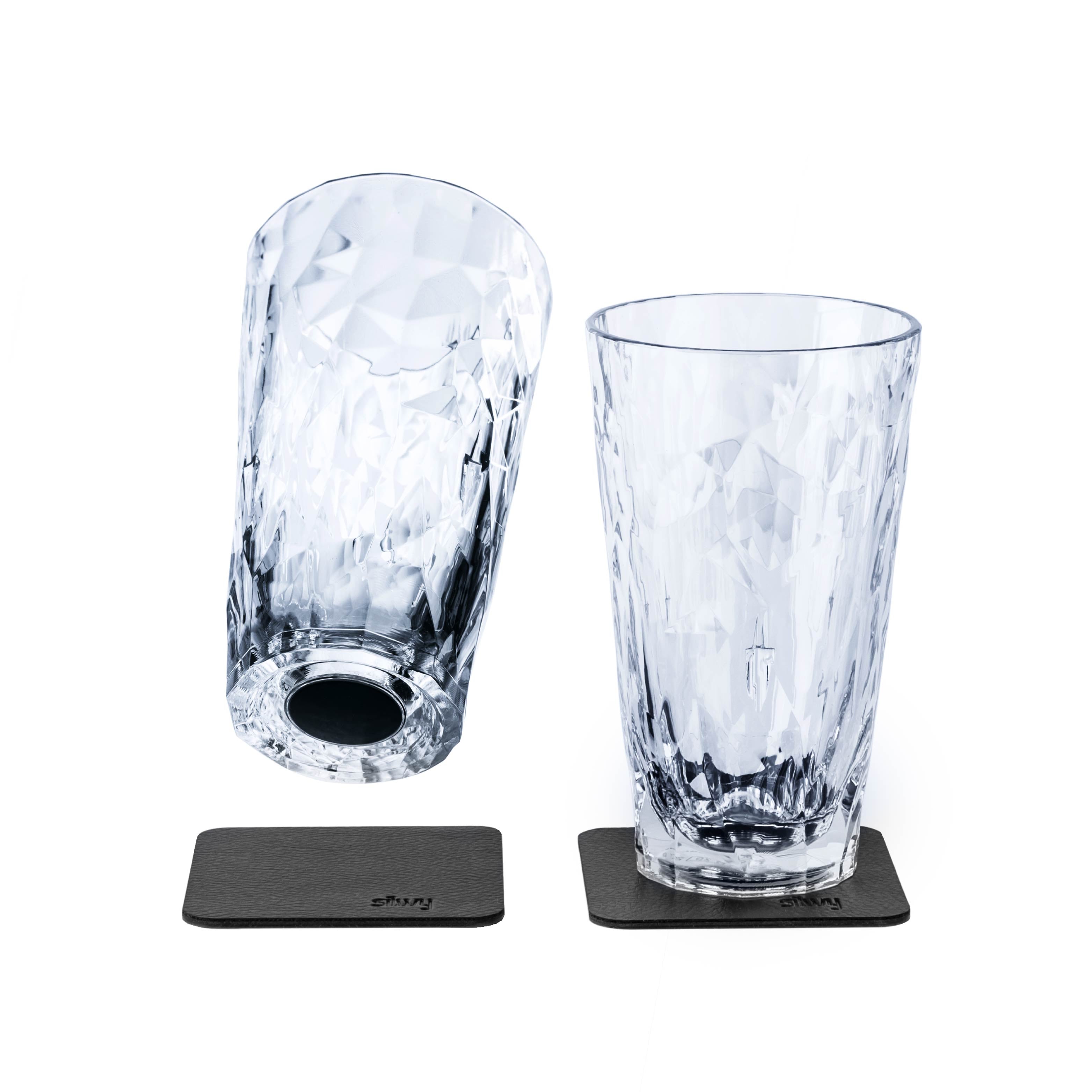 Premium Magnetic Plastic Long Drink Glasses - Shatterproof & Durable for Pool Parties, BBQs, and Outdoor Gatherings