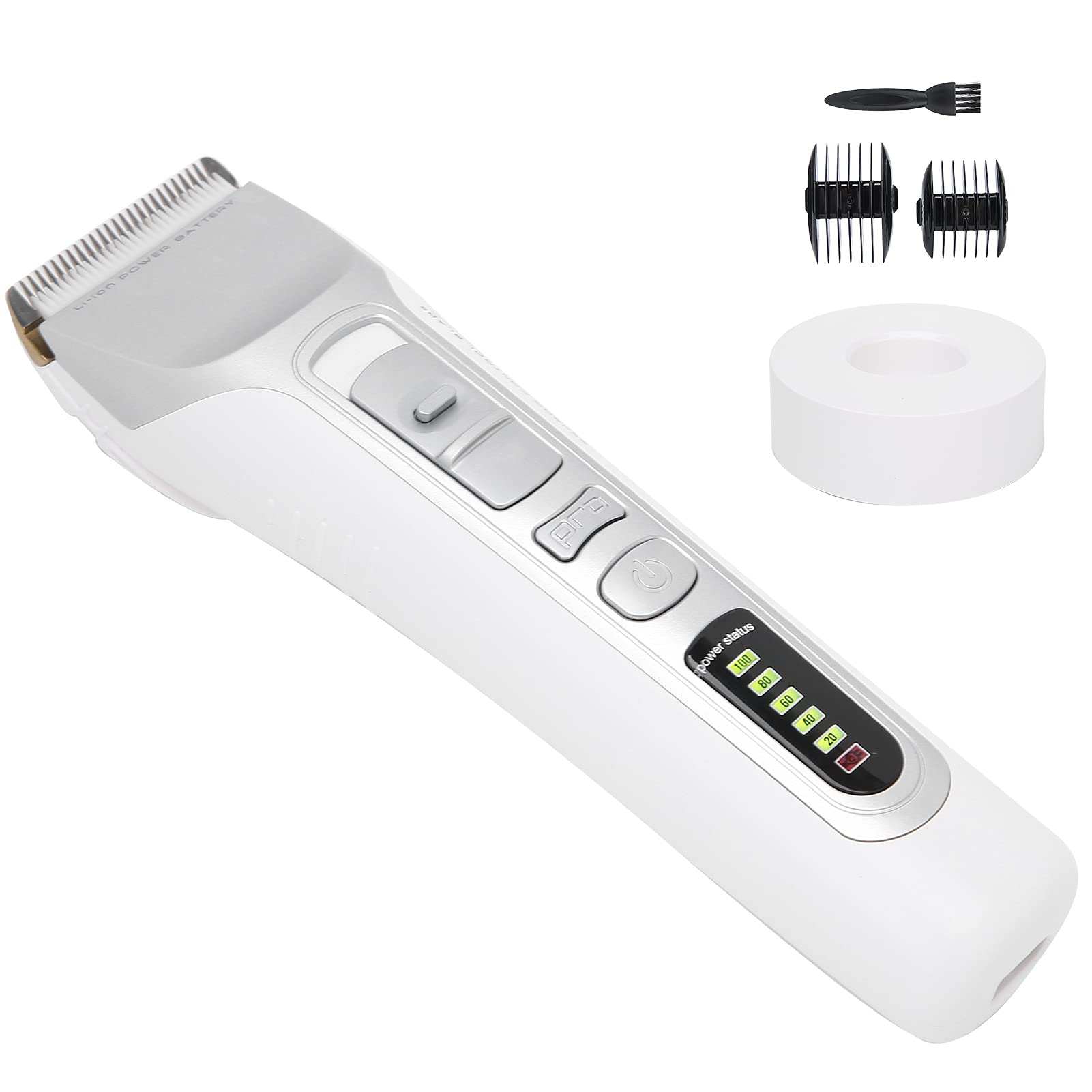 Professional Electric Hair Clipper with LCD Display - Corded Hair Trimmer 100-240V for Men & Women - Perfect for Home, Salon, and DIY Haircuts
