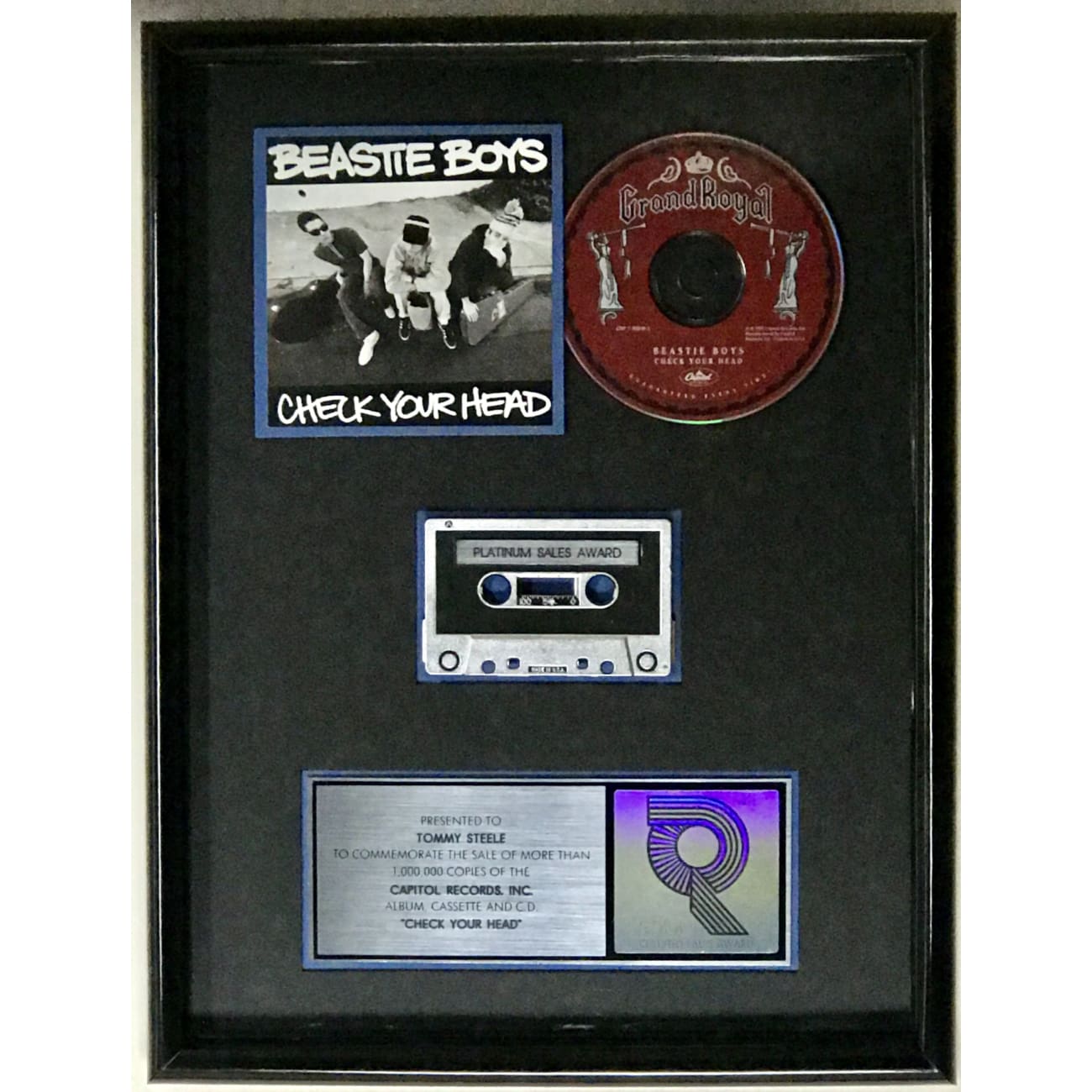 Beastie Boys Check Your Head RIAA Platinum Album Award - Rare Collectible Vinyl Record for Music Lovers & Vintage Collectors - Perfect for Home Decor, Music Rooms & Gift Giving