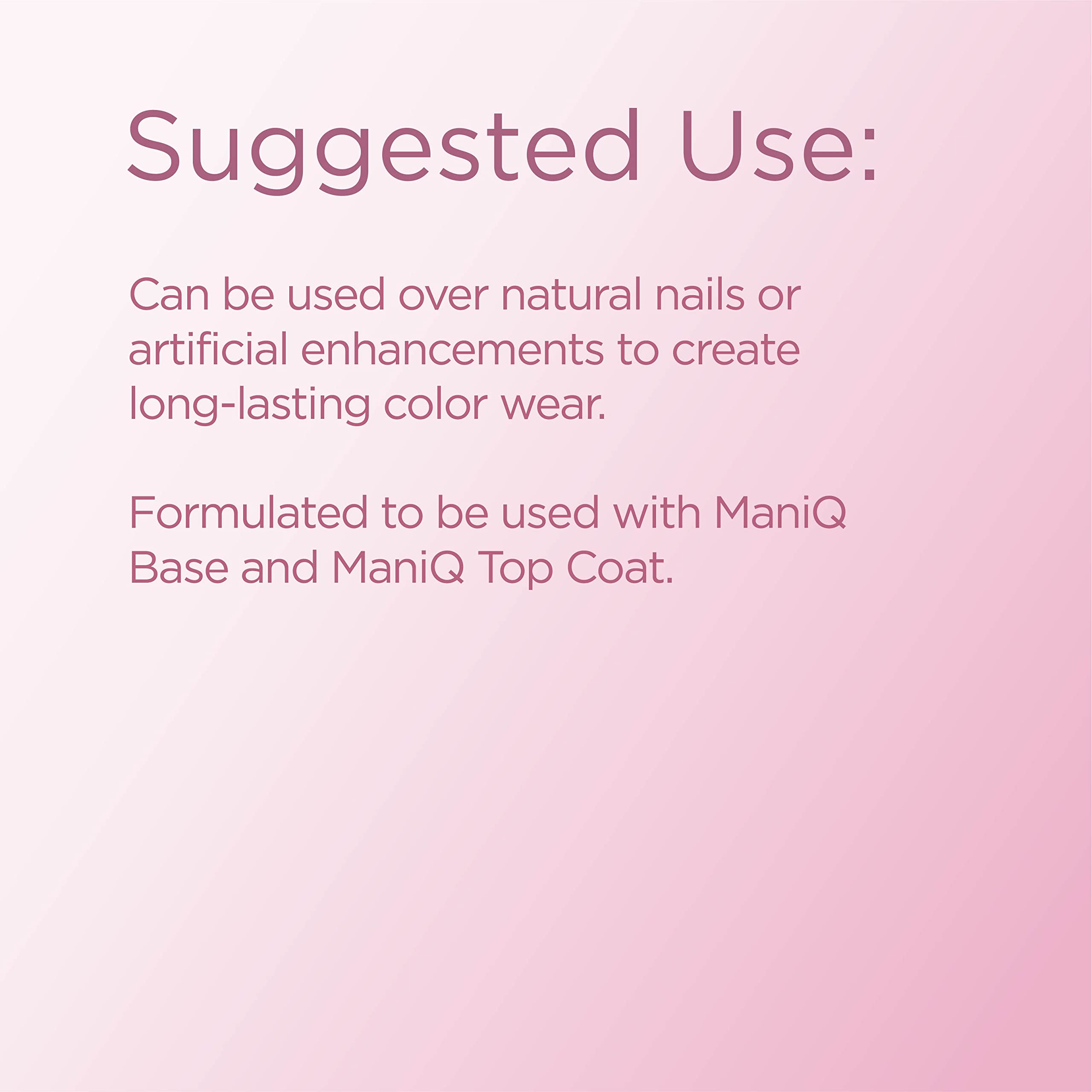 Young Nails Mani-Q Gel Polish - Long-Lasting Color Gel for Natural & Artificial Nails | LED/UV Cured, Soak Off Formula (0.34 fl oz) | Perfect for Salon Quality Manicures at Home & Professional Nail Art