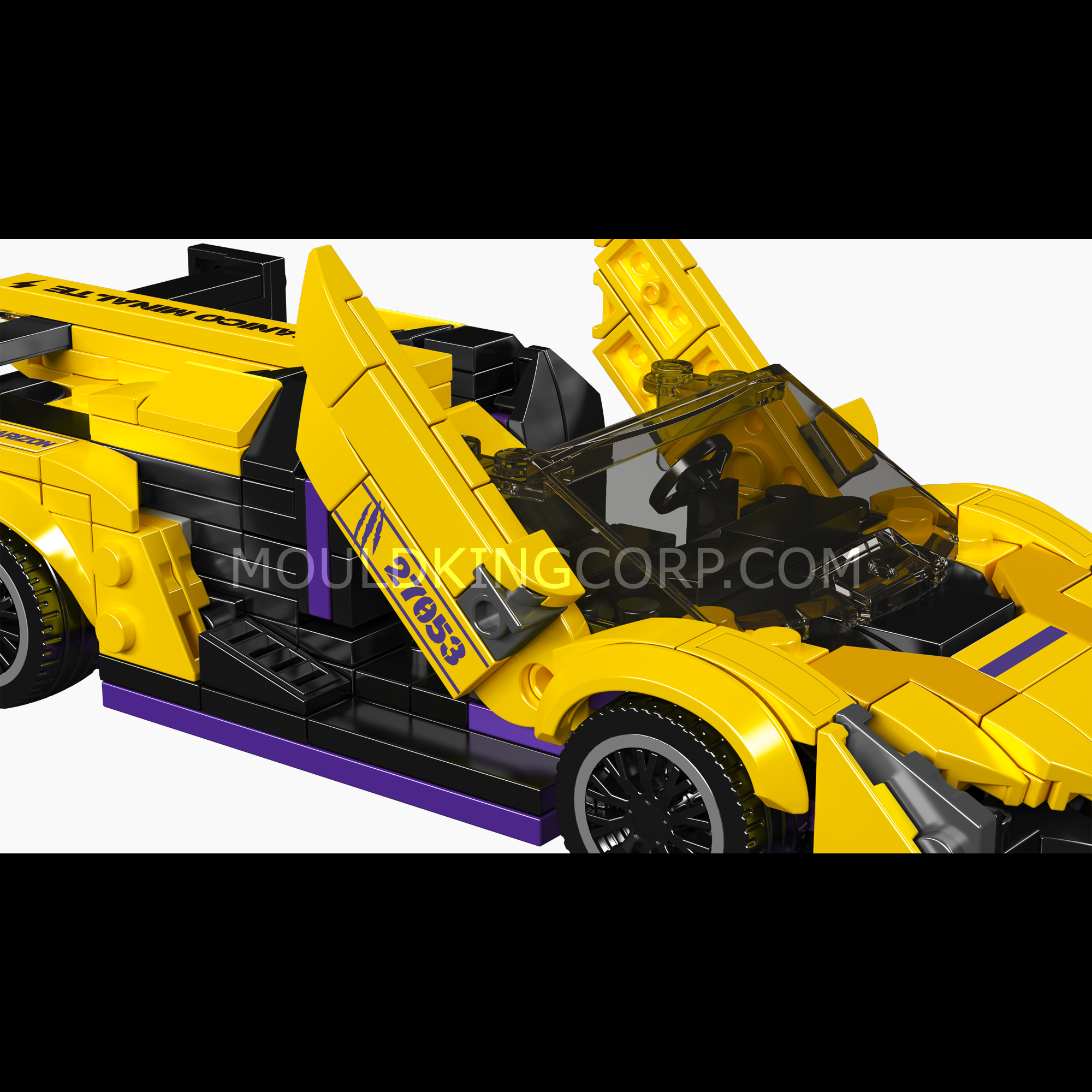 Mould King 27053 Lamborghini Veneno Hypercar Building Blocks Set - 365 Pieces for Adults & Kids | Perfect for Collectors, DIY Projects & STEM Learning