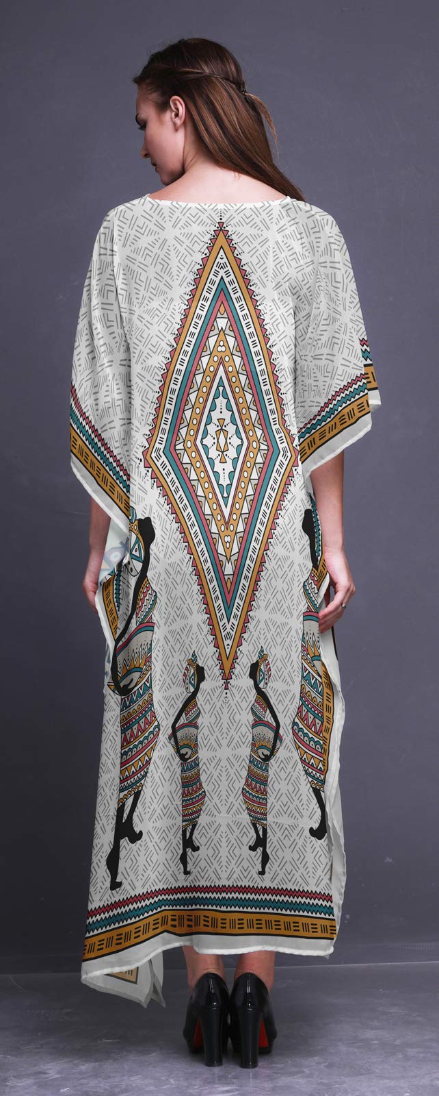 Plus Size Kaftan Dresses for Women - Flowy Summer Beach Cover Up, Boho Kimono Maxi Dress for Lounge & Vacation | Perfect for Poolside, Resort Wear & Casual Outings