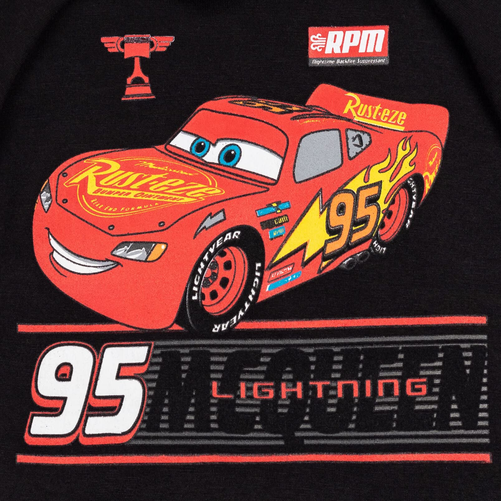 Disney Pixar Cars Lightning McQueen Fleece Hoodie and Pants Set for Toddlers & Kids - Cozy Winter Outfit for Playtime & Family Outings