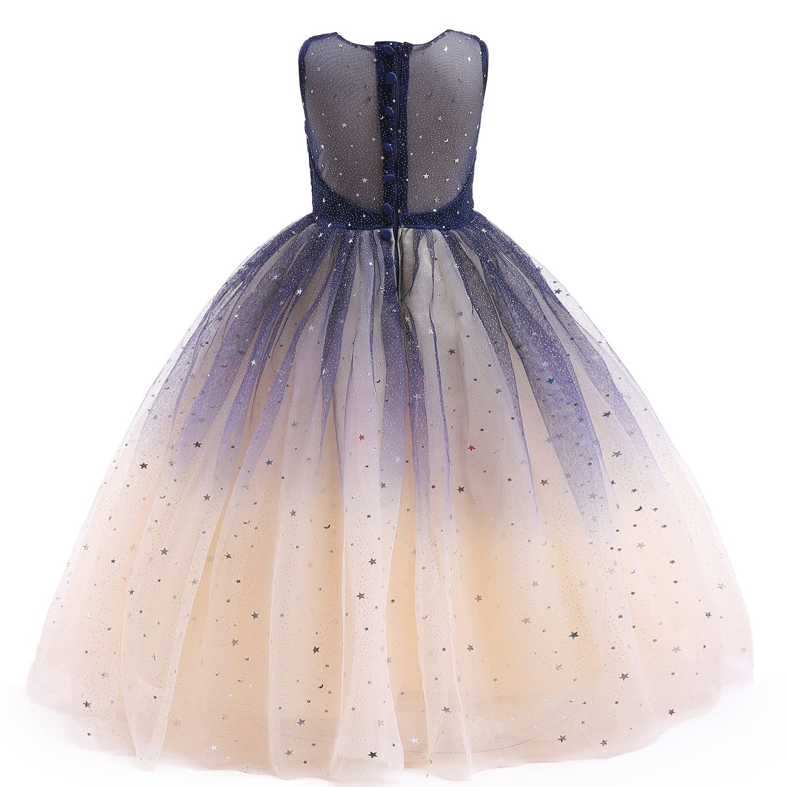 Sparkle Flower Girl Tulle Dress for Weddings & Pageants - Princess Birthday Party Bridesmaid Dress (Perfect for Flower Girls, Bridal Showers & Special Occasions)