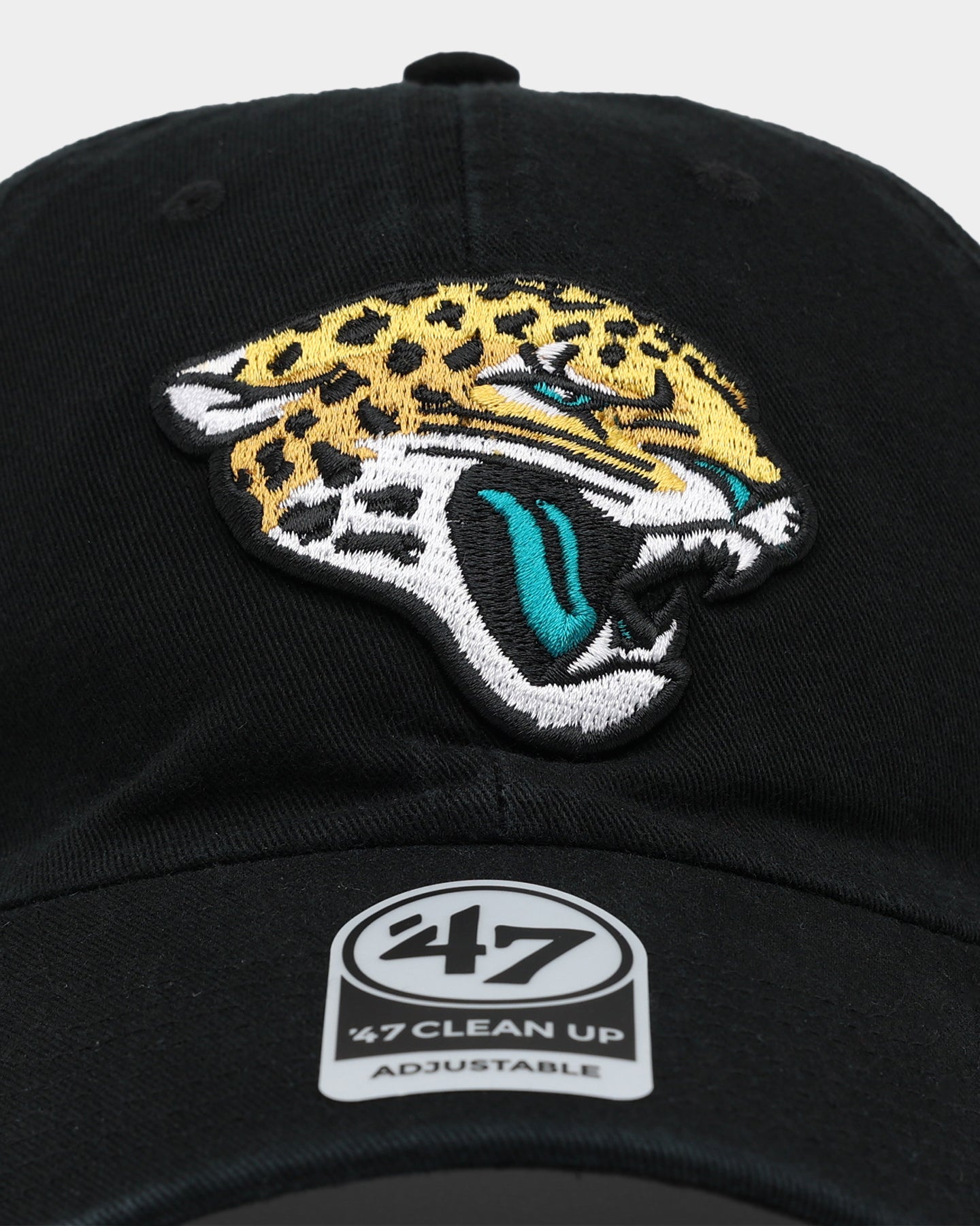 47 Brand Kids' Jacksonville Jaguars 47 Clean Up Adjustable Strapback Cap - Black NFL Football Hat for Boys & Girls - Perfect for Game Day, School & Outdoor Activities