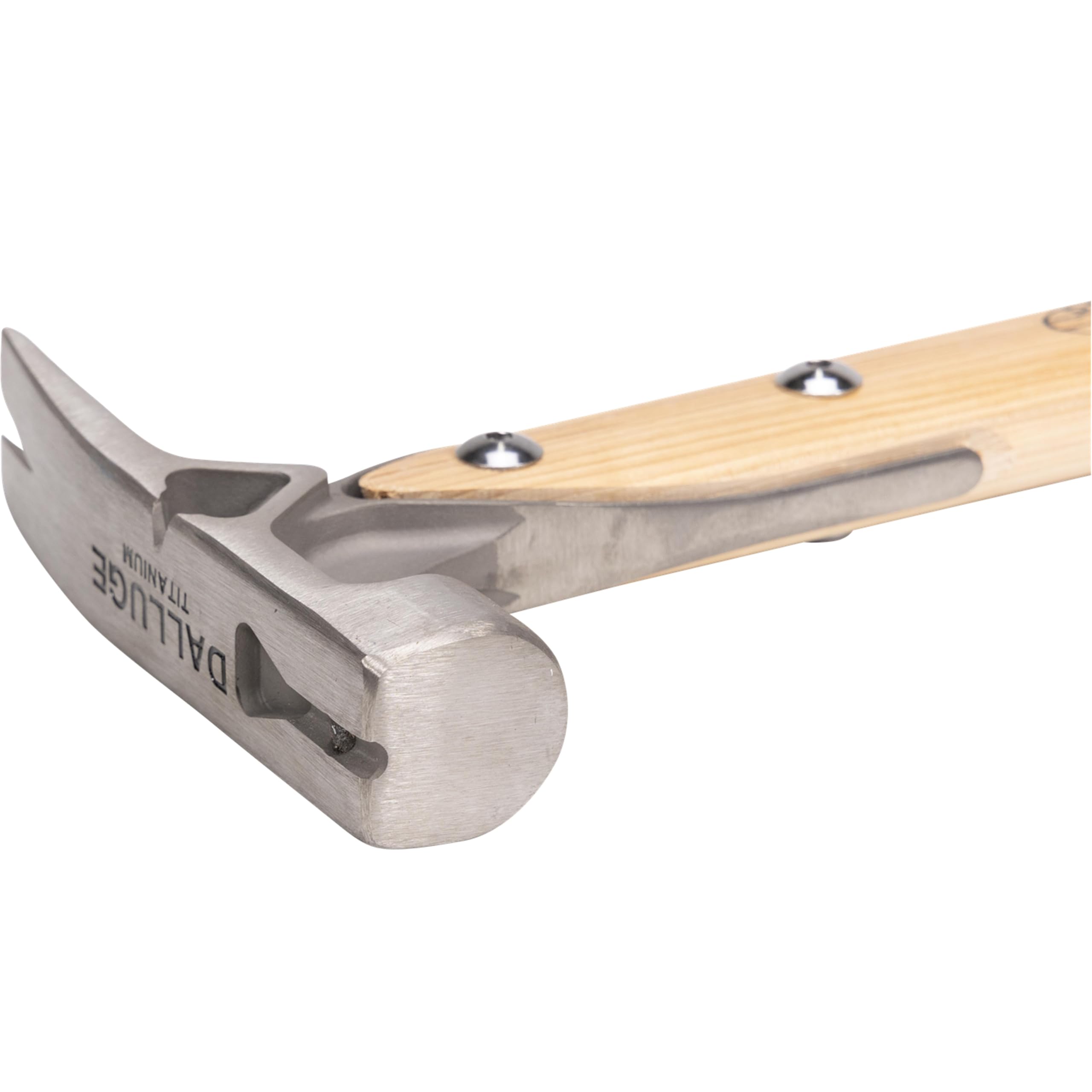 Vaughan Dalluge 16oz Titanium Hammer with Magnetic Nail Holder - Smooth Face Framing Hammer (VN07182) for Professional Carpentry, Woodworking & Construction Projects