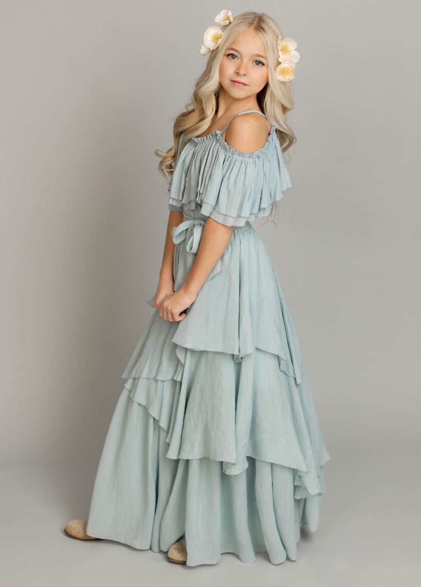 Litta Women's Pale Blue Dress - Elegant Casual & Party Wear for Summer Outings