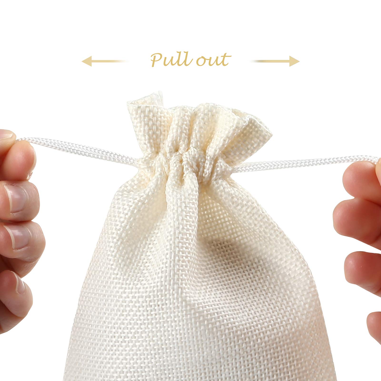 24-Piece Natural Burlap Drawstring Bags - 4x6 Inch Beige Linen Gift Pouches for Jewelry, Wedding Favors, Party Gifts & DIY Crafts | Perfect for Handmade Soaps, Candles, Bridesmaid Gifts & Small Present Packaging