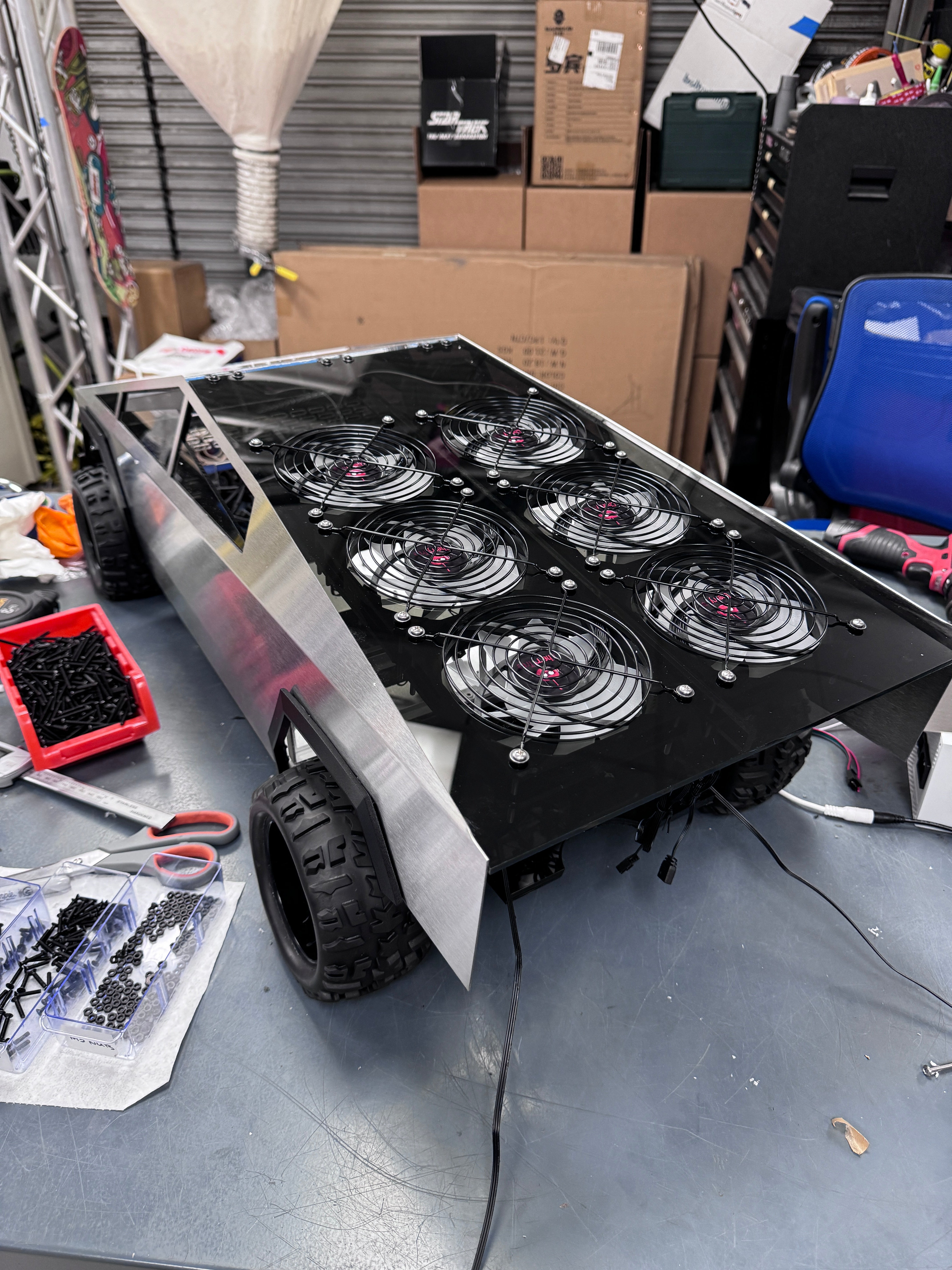 Cybertruck ATX PC Case - Stainless Steel Gaming Computer Case for High-Performance Builds | Perfect for Gaming Rigs, Workstations & Custom PC Builds