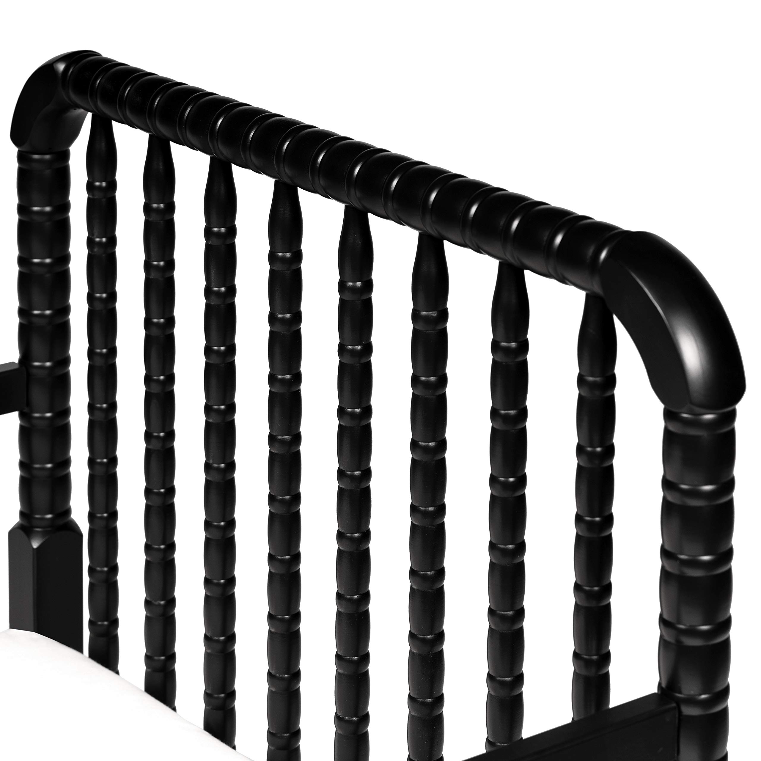 DaVinci Jenny Lind Toddler Bed in Ebony - Classic Wooden Crib for Kids Nursery, Safe & Durable Toddler Bed Frame for Boys & Girls - Perfect for Bedroom, Daycare or Transition from Crib