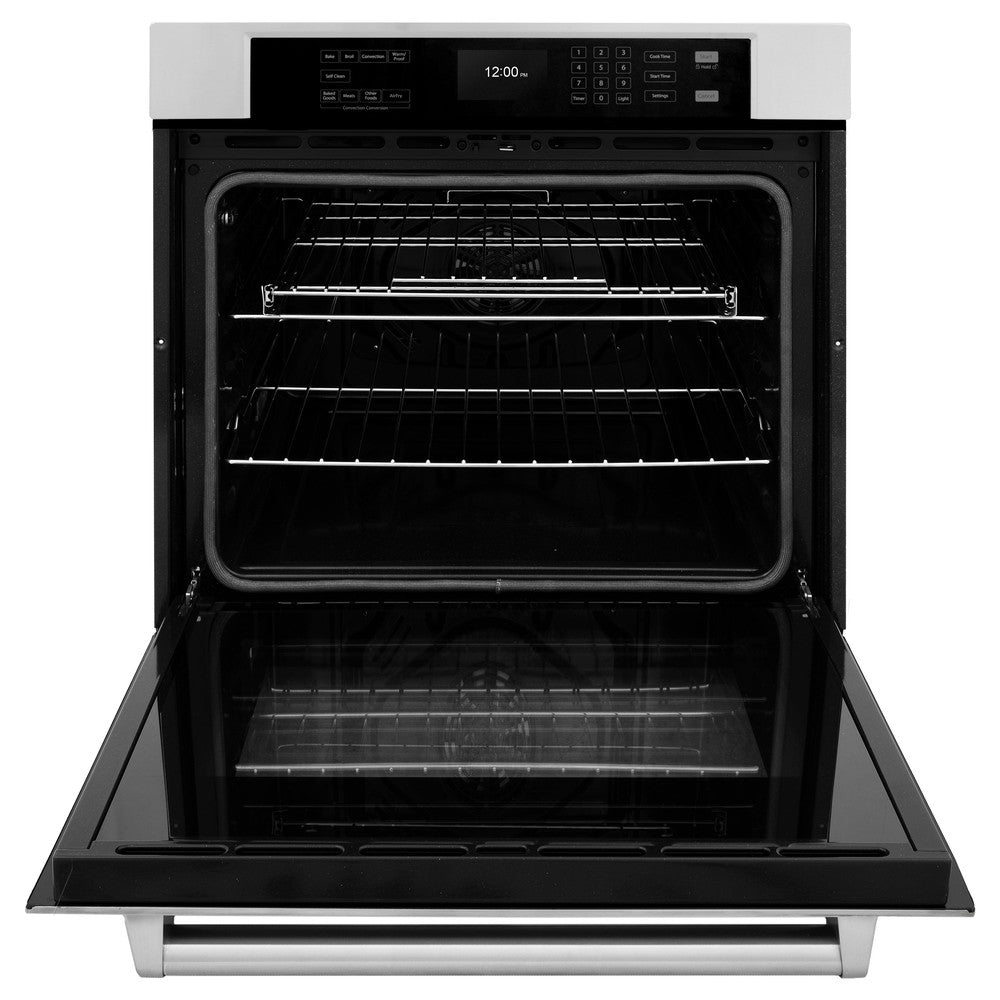 ZLINE 30 Inch Stainless Steel Professional True Convection Single Wall Oven with Air Fry & Self-Clean - Perfect for Home Kitchens, Baking, Roasting & Air Frying
