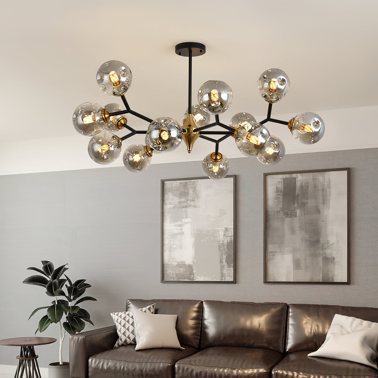 Multi-Eye Magic Ball Chandelier - Modern Crystal Ceiling Light Fixture for Living Room, Bedroom & Dining Room Decor