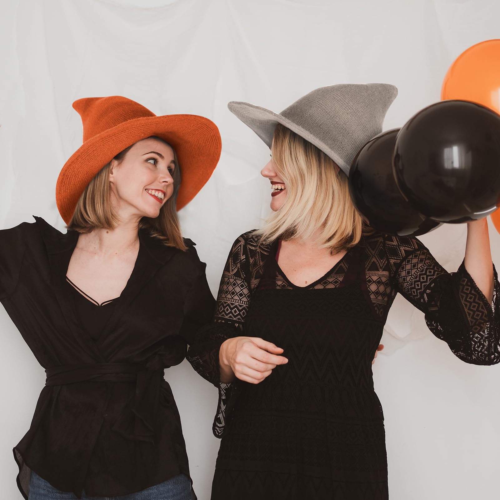 Breezy Valley Witch Hat for Women - Elegant Halloween Costume Accessory for Parties, Cosplay & Witch-Themed Events