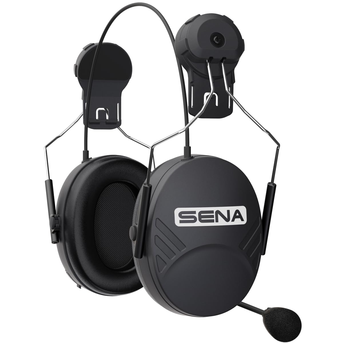 Sena TuffTalk Lite Hard Hat Mount Earmuff with Long-Range Bluetooth Communication - Durable Safety Gear for Construction, Mining & Industrial Work Sites