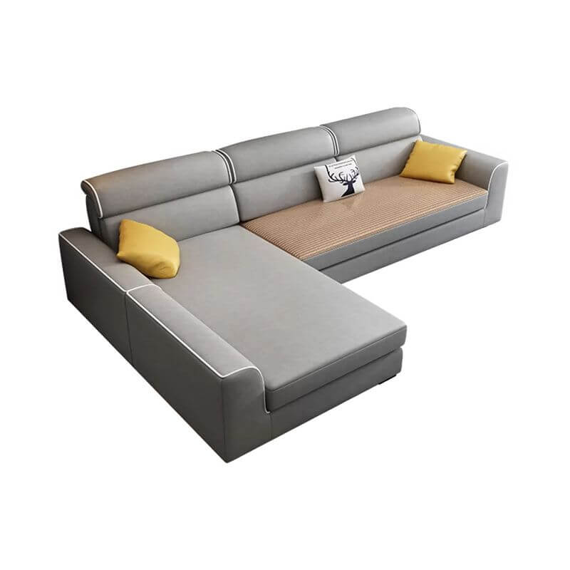 Modern Modular Sectional Sofa - Nordic Style Corner Couch with Armrests for Living Room, Lounge & Small Spaces - Comfortable & Stylish Home Furniture