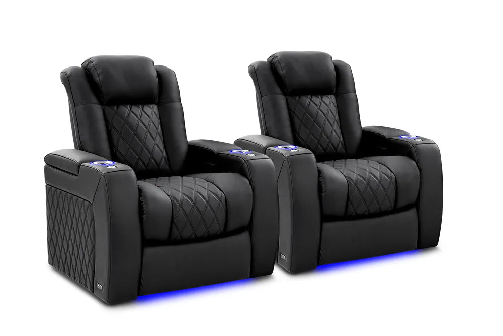 Valencia D BOX Habtic+ Leather Home Theater Seating - Tuscany Ultimate Luxury Edition Recliner Sofa for Movie Theater & Gaming Room - Premium Comfort Home Cinema Seating with Adjustable Headrest