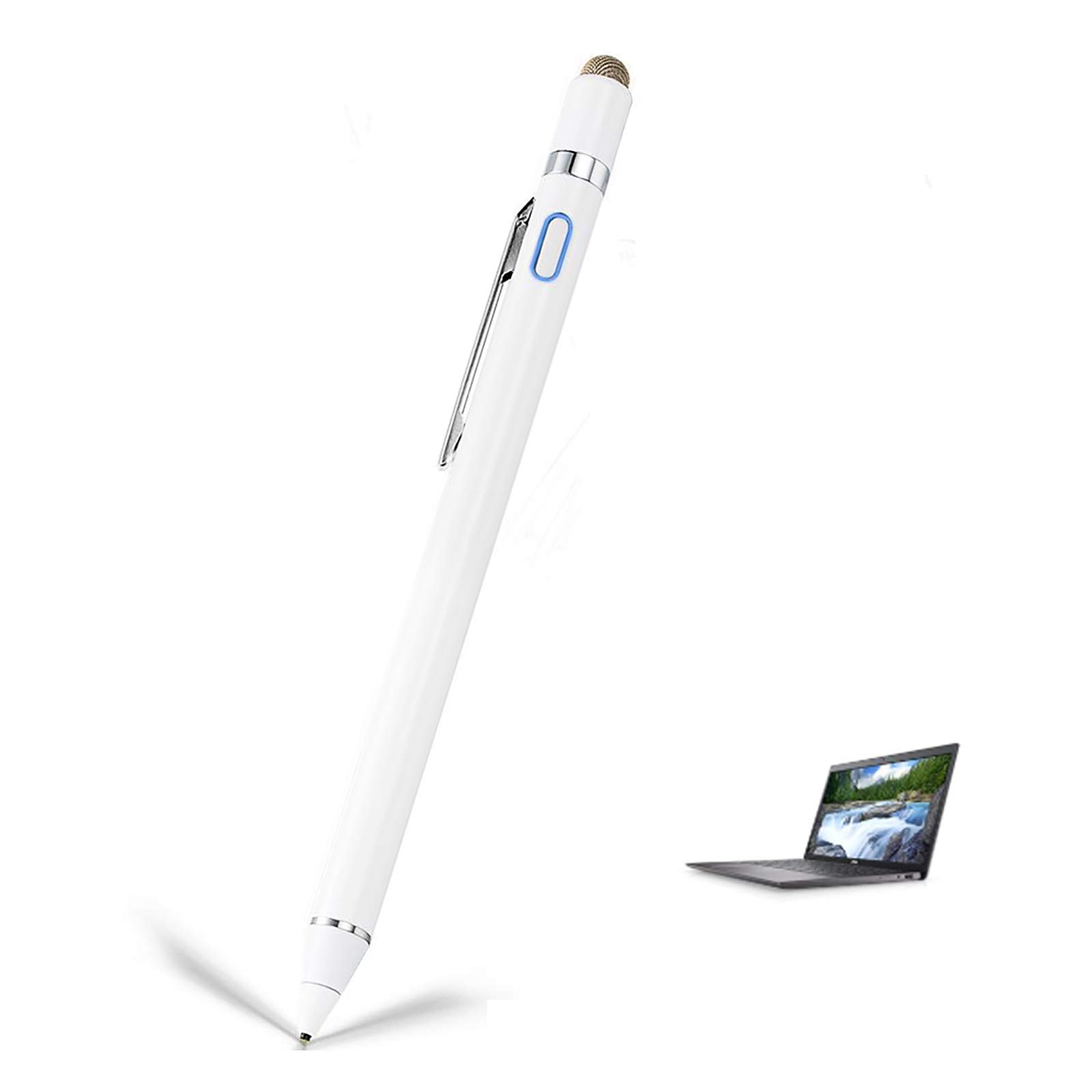 EDIVIA Stylus Pen for Dell Inspiron 15 5000 2-in-1 Laptop - 1.5mm Ultra Fine Tip Digital Pencil - Precise Touch Screen Stylus (White) - Perfect for Drawing, Note-Taking & Graphic Design