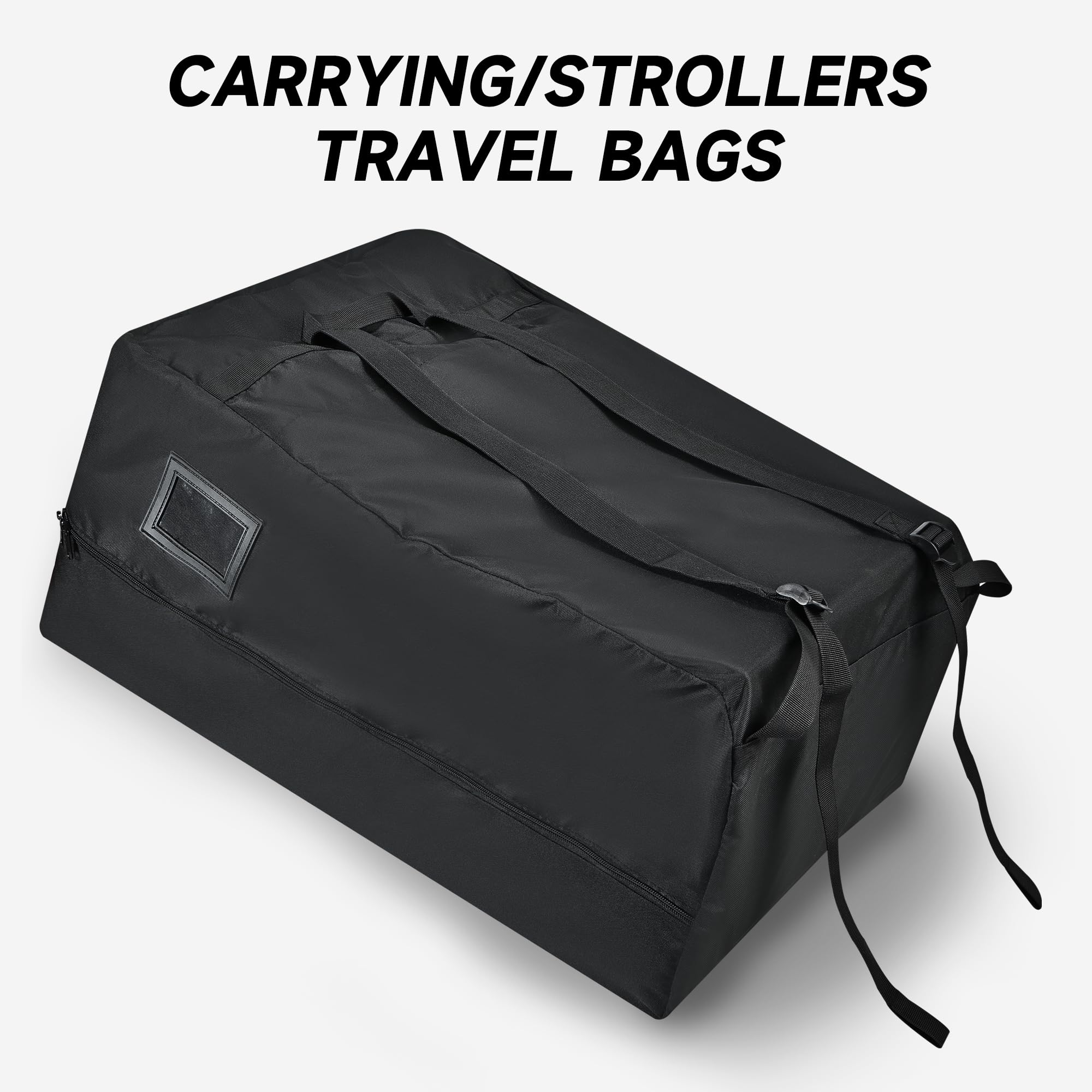 Large Stroller Car Seat Travel Backpack - Airplane Gate Check Bag for Baby Gear | Durable & Waterproof Stroller Storage for Air Travel, Road Trips & Family Vacations
