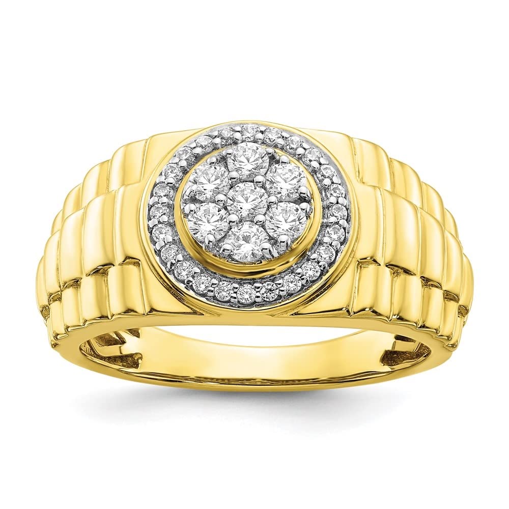 10K Yellow Gold Lab-Grown Diamond Engagement Ring for Women - Wedding Band, Promise Ring, Anniversary Gift - Perfect for Proposals, Bridal Sets & Special Occasions