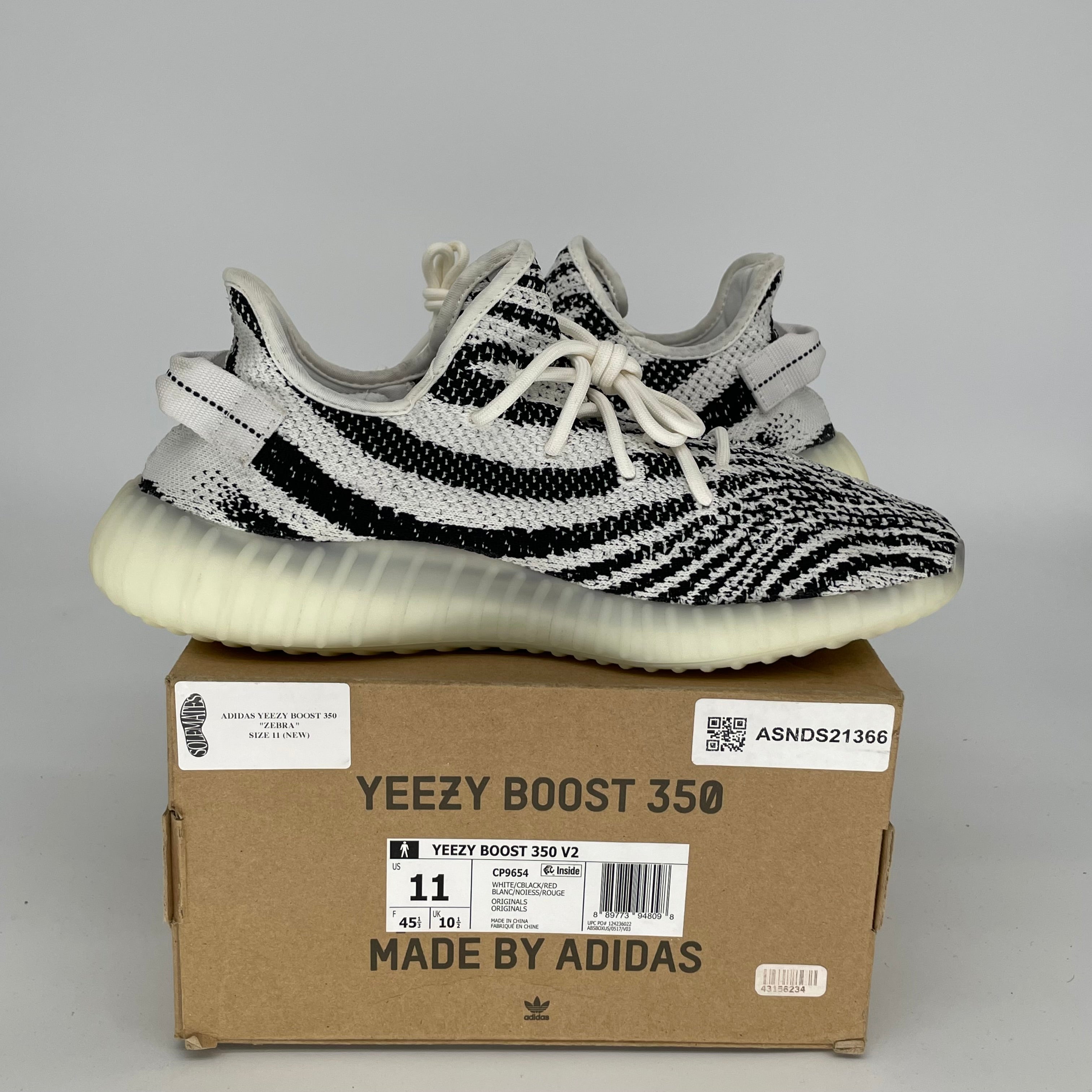 Adidas Yeezy Boost 350 V2 Zebra - Men's Running Shoes Size 11 (CP9654) | Comfortable Sneakers for Casual Wear, Gym & Street Fashion