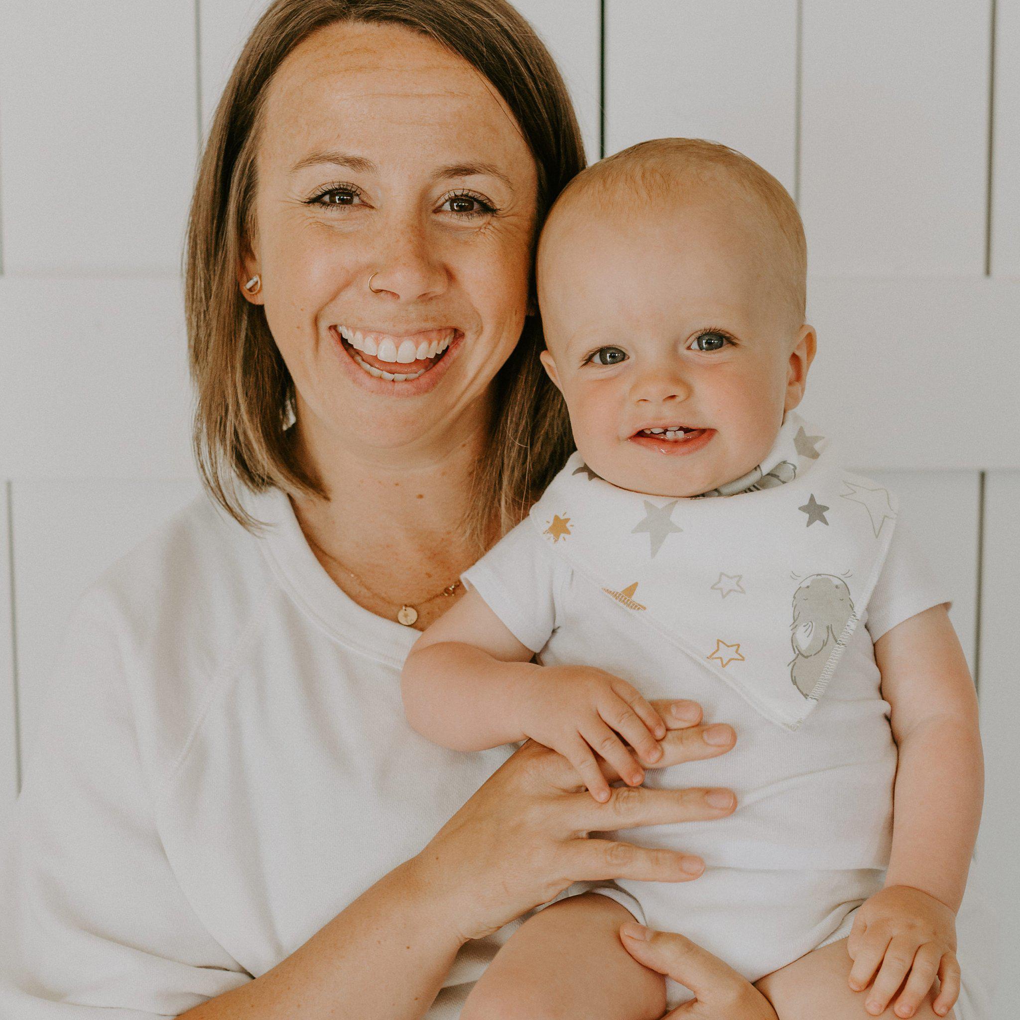 Little Star Dribble Bibs 2 Pack - Soft Baby Drool Bibs for Newborns & Infants - Perfect for Feeding, Teething & Everyday Use