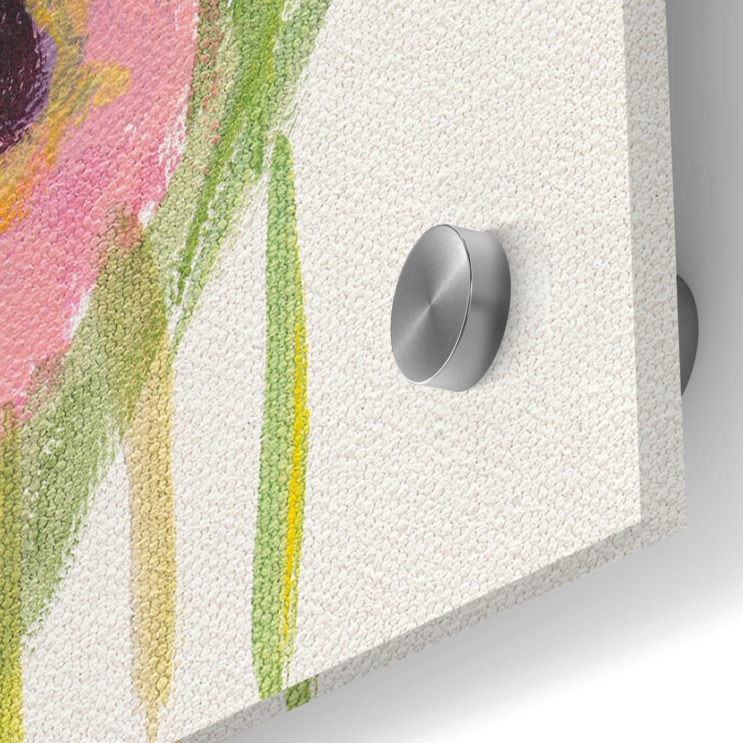 Wild Garden I by Silvia Vassileva - 36x36 Inch Modern Acrylic Glass Wall Art Painting - Vibrant Floral Home Decor for Living Room, Bedroom & Office