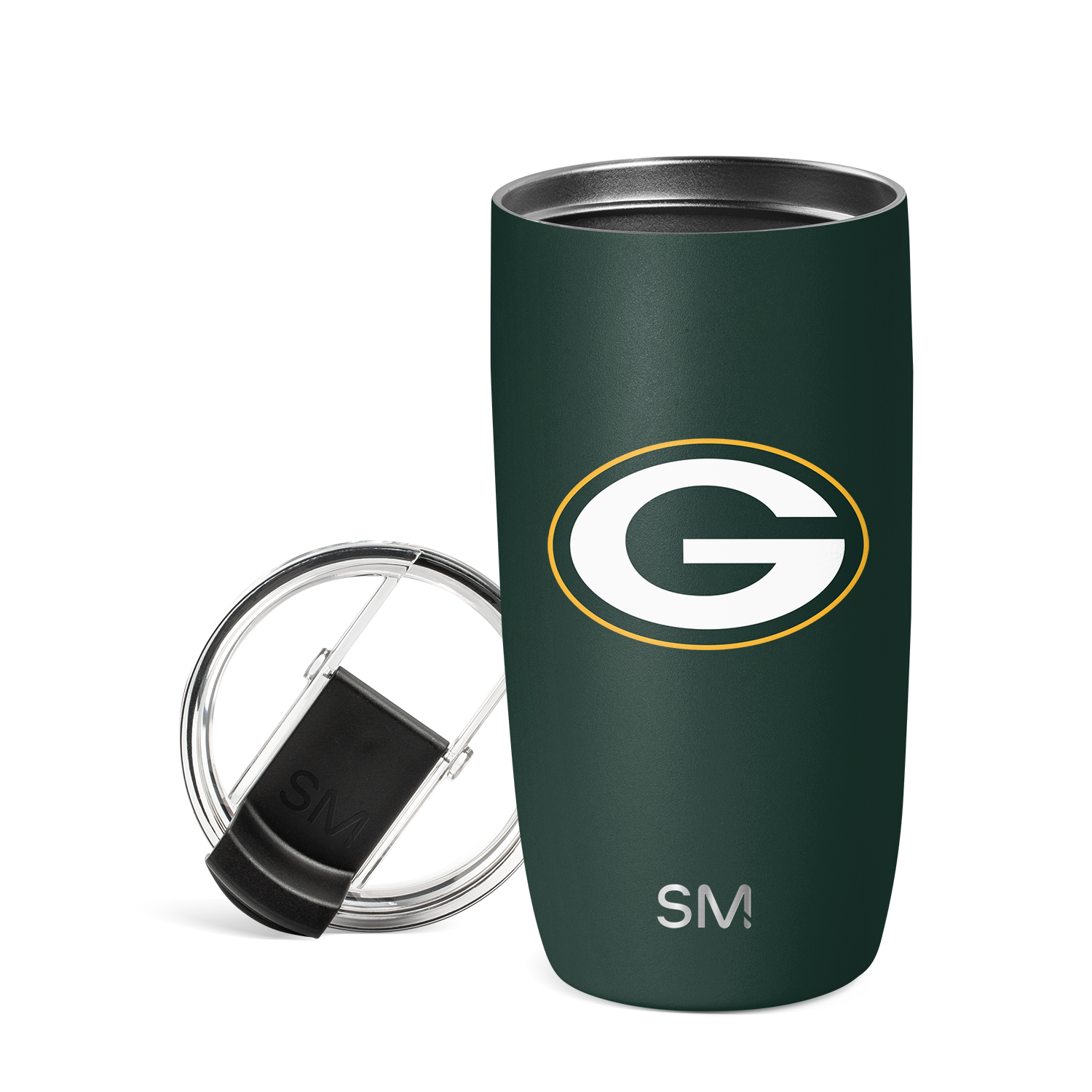 NFL Voyager Tumbler with Clear Flip Lid & Straw - 20oz Insulated Stainless Steel Travel Mug for Hot & Cold Drinks - Perfect for Football Games, Tailgating & Outdoor Activities