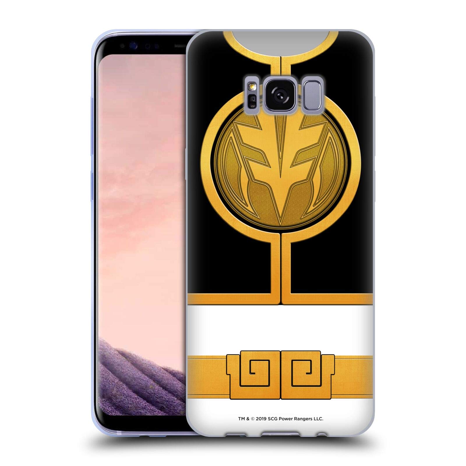Official Power Rangers White Ranger Retro Gel Case for Samsung Galaxy S8 - Durable Soft Cover with Licensed Design, Perfect for Fans, Collectors, and Everyday Protection