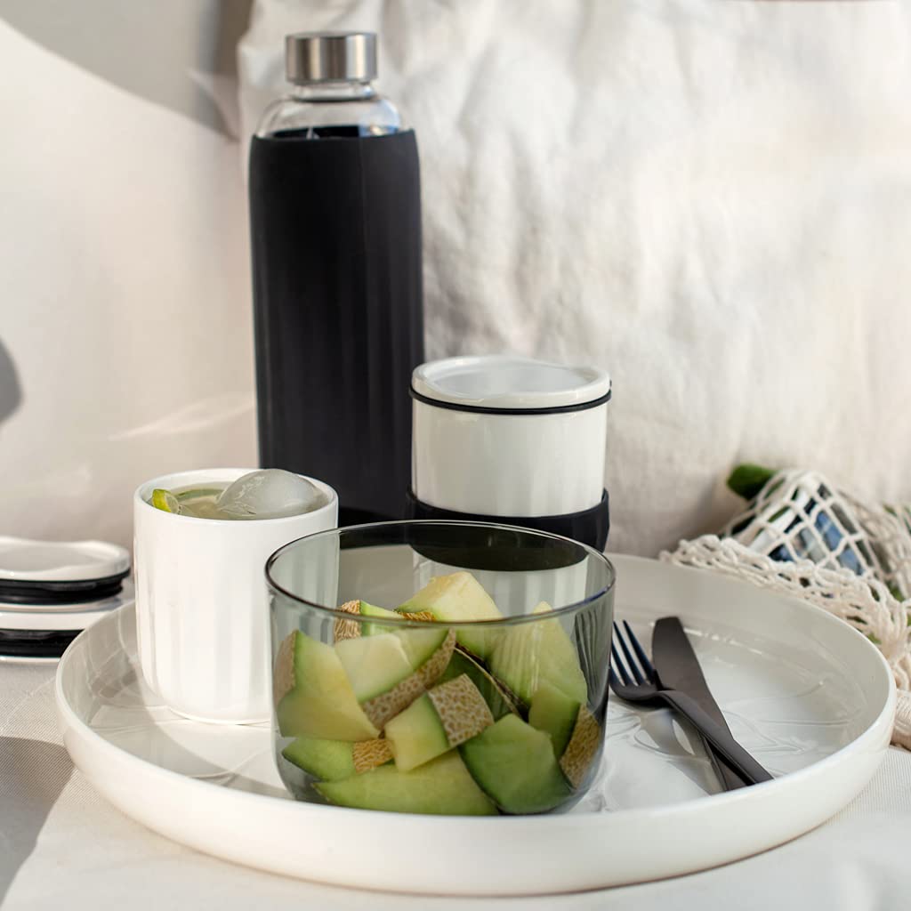 Doli Bottle - Large Black Insulated Water Bottle for Travel, Work & Outdoor Activities | Leakproof & Durable Stainless Steel Thermos for Hot & Cold Drinks