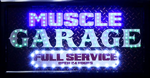 Muscle Garage LED Sign