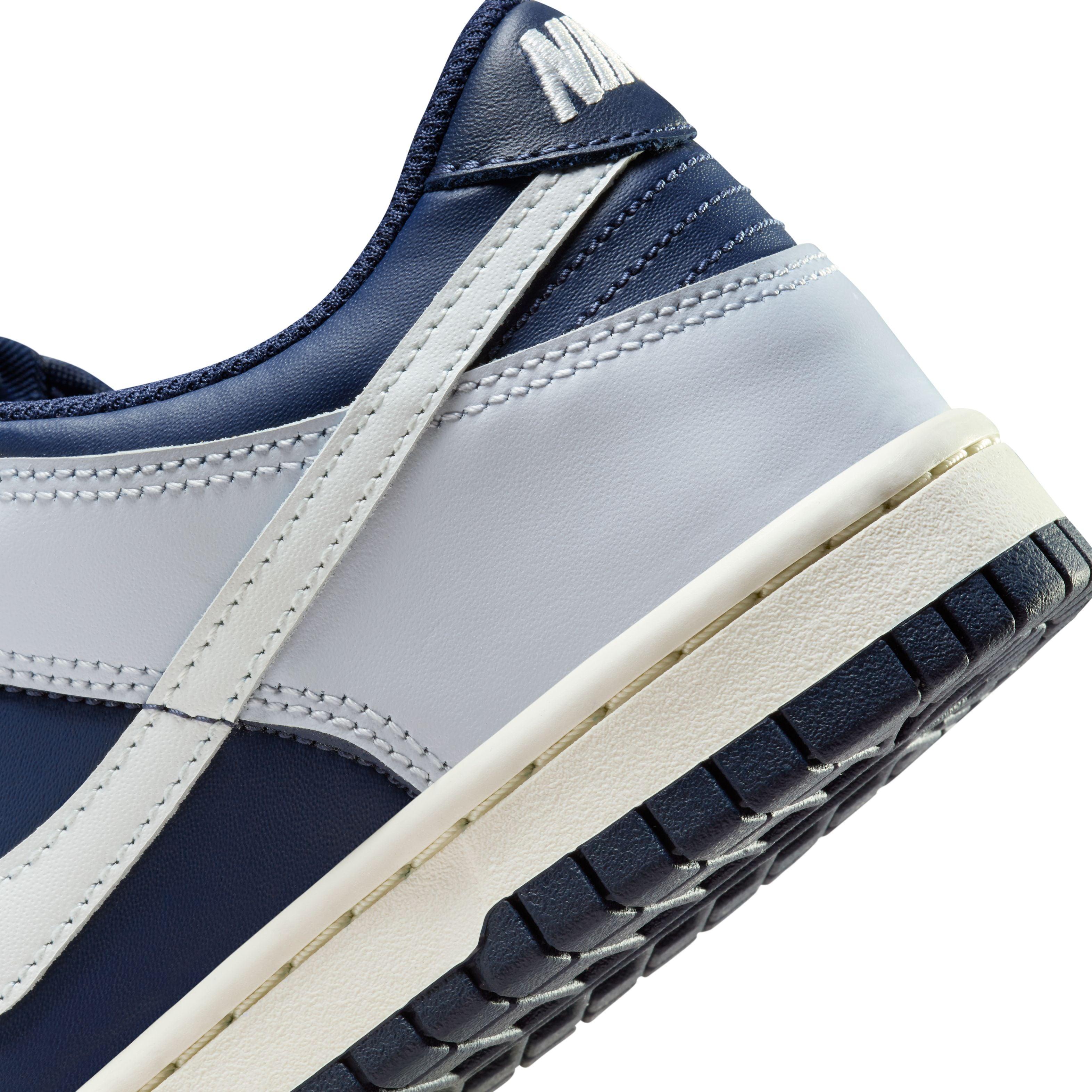 Nike Kids Dunk Low 'Football Grey' Sneakers - Lightweight Basketball Shoes for Boys & Girls - Perfect for School, Sports & Casual Wear
