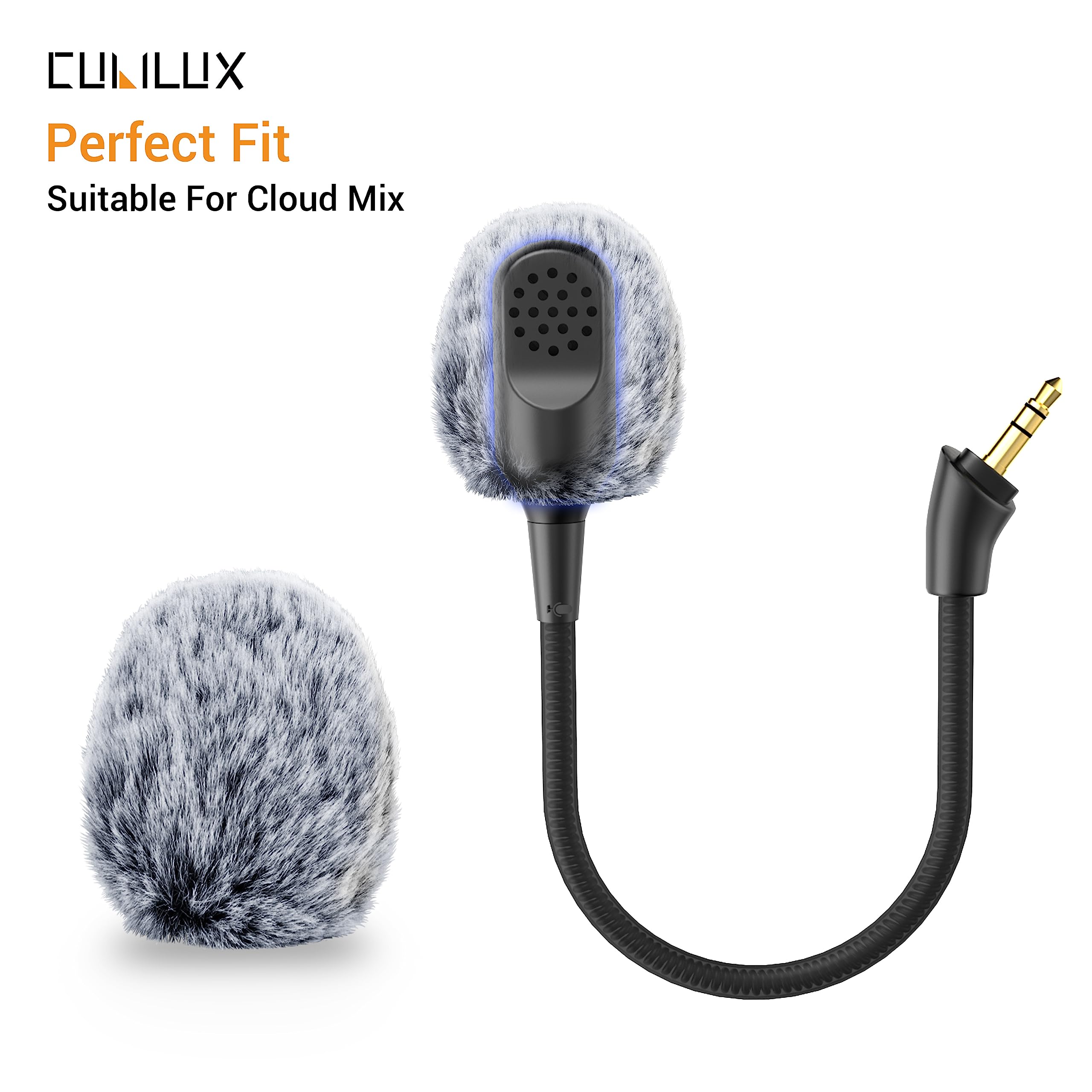 Cubilux Furry Windscreen for Gaming Headset - 5 Pack Noise Reduction Windshield & Dead Cat Mic Cover for Streamers, Podcasters, Gamers - Perfect for Outdoor Recording & Live Streaming