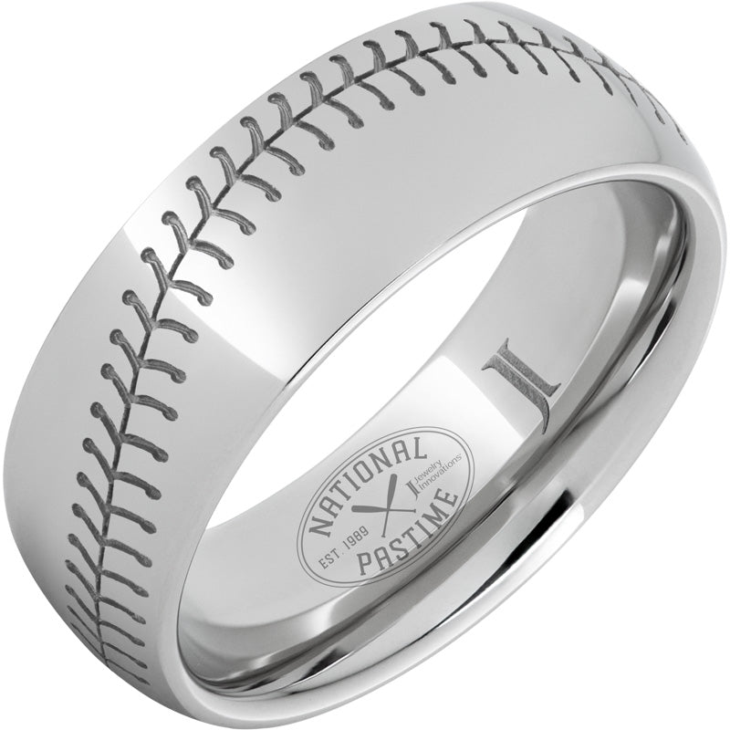 National Pastime Collection™ Serinium® Domed Baseball Ring - Vintage Inspired Baseball Jewelry for Men & Women - Perfect for Baseball Fans, Gifts & Game Day Accessories