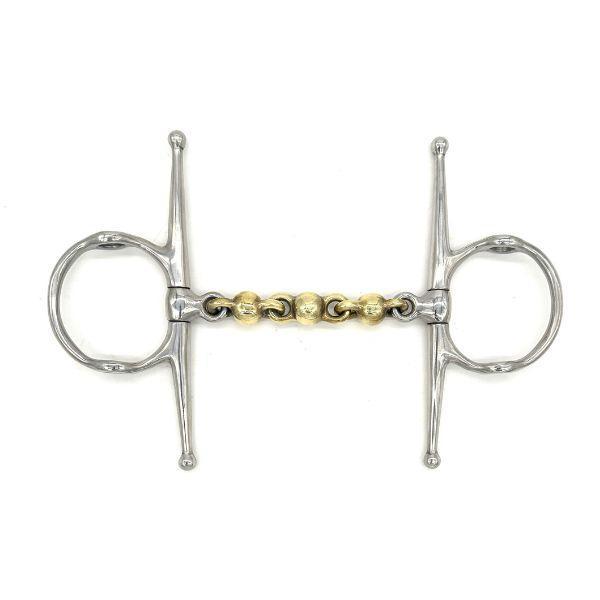 Jake Adams Brass Mouth Waterford Nelson Gag Bit for Horses - Comfortable & Durable Equestrian Training Bit for Western & English Riding, Dressage & Trail Use